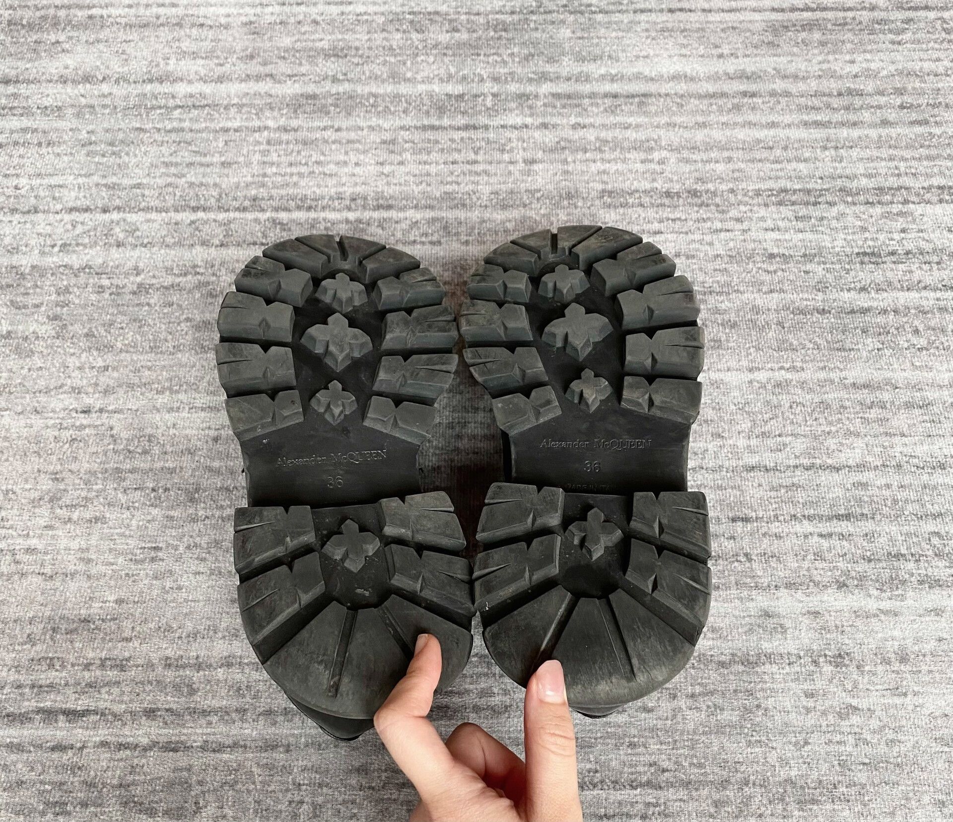 Alexander McQueen black round toe mary jane loafers Size US 6 / IT 36 - 6 Thumbnail