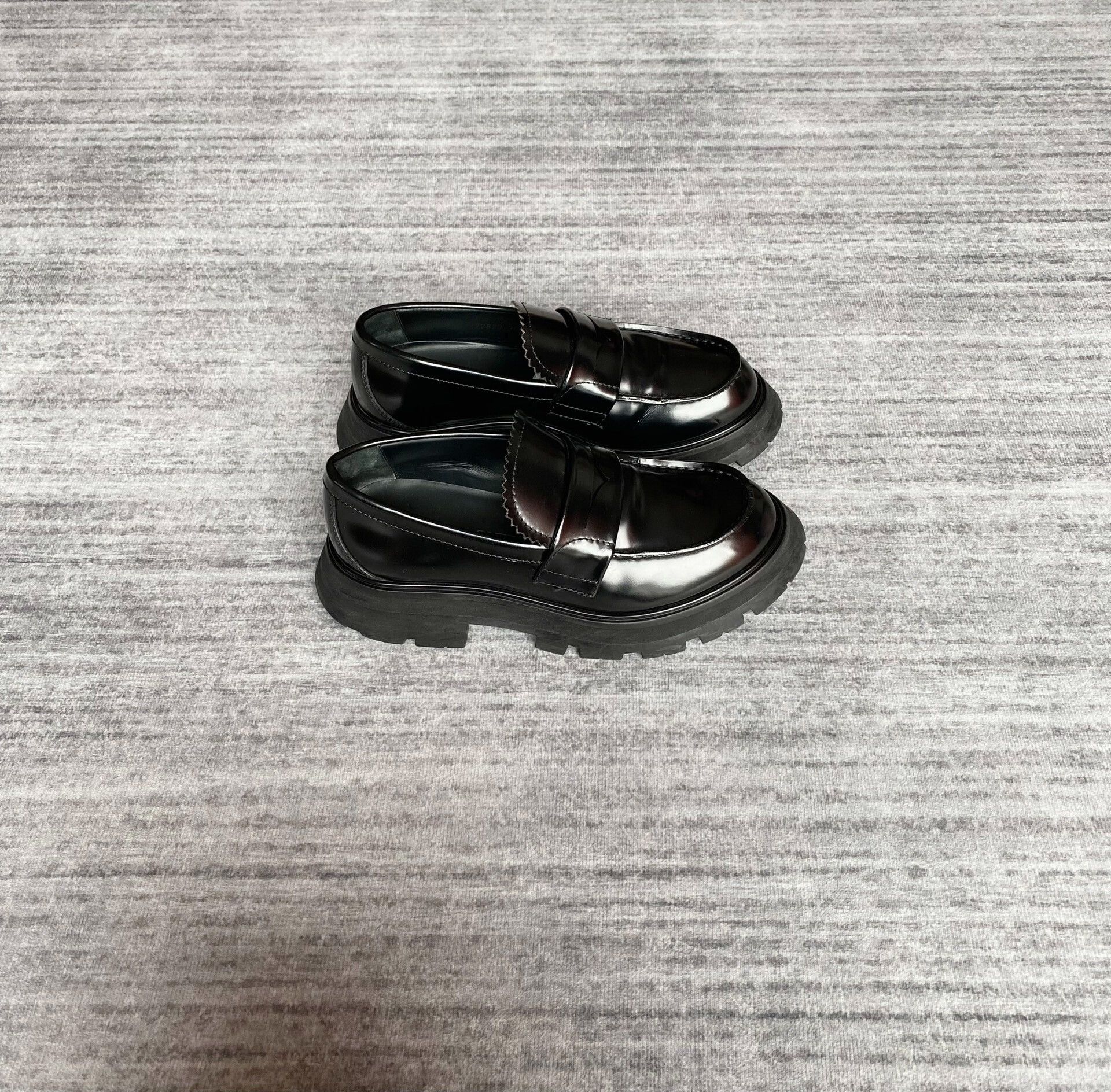 Alexander McQueen black round toe mary jane loafers Size US 6 / IT 36 - 2 Thumbnail