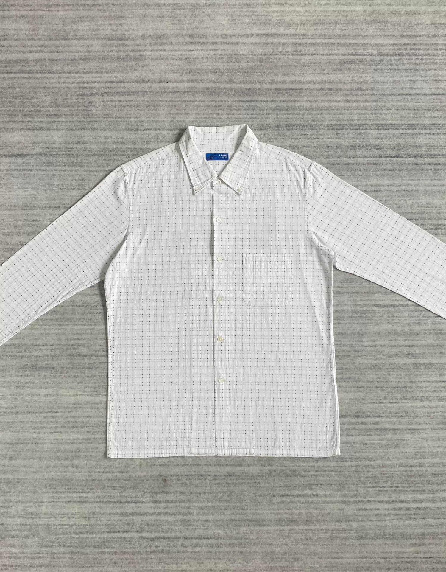 VINNY's vintage black and white check long sleeve shirt Size US M / EU 48-50 / 2 - 2 Thumbnail