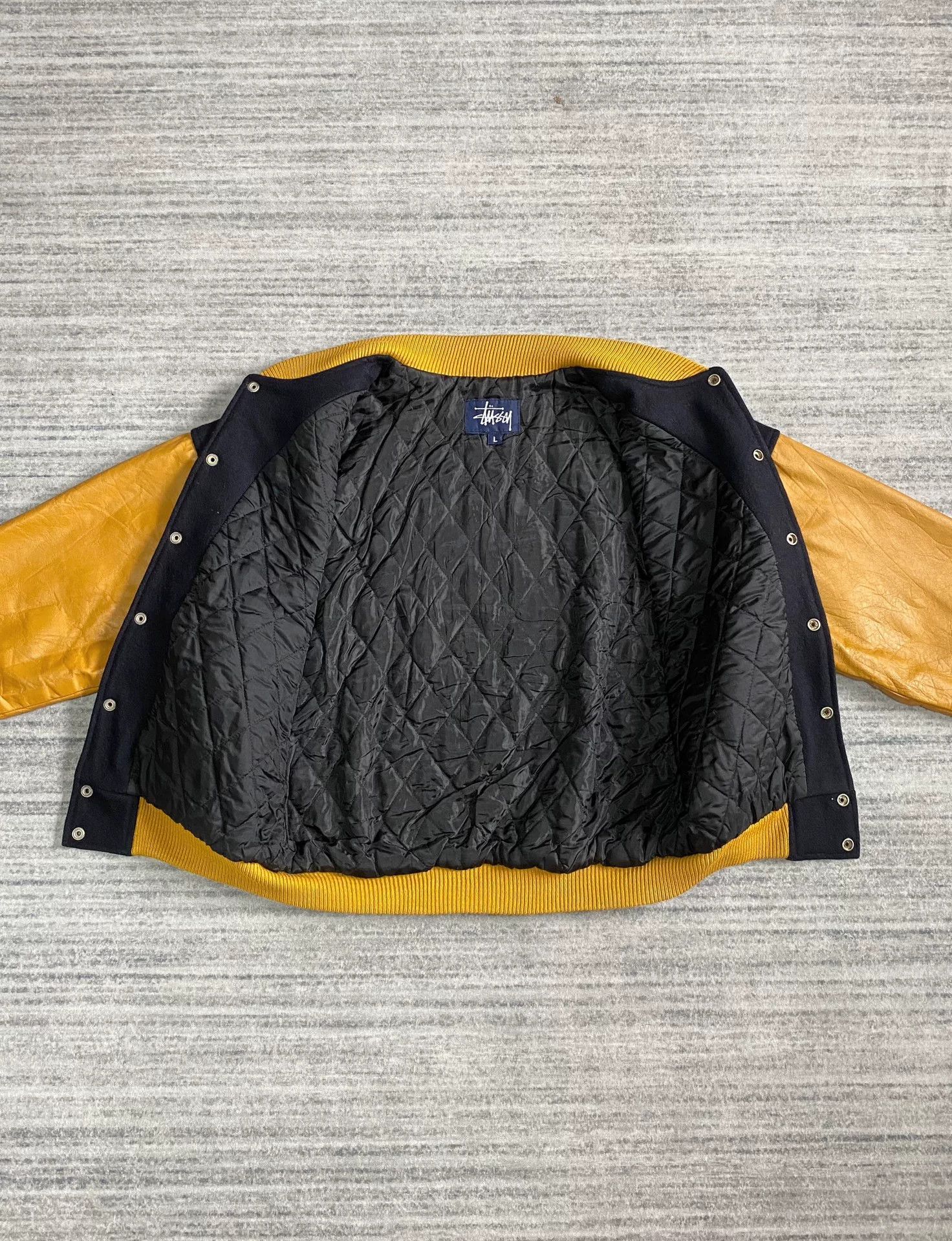 Stussy stussy big 4 vintage baseball jacket Size US L / EU 52-54 / 3 - 3 Thumbnail