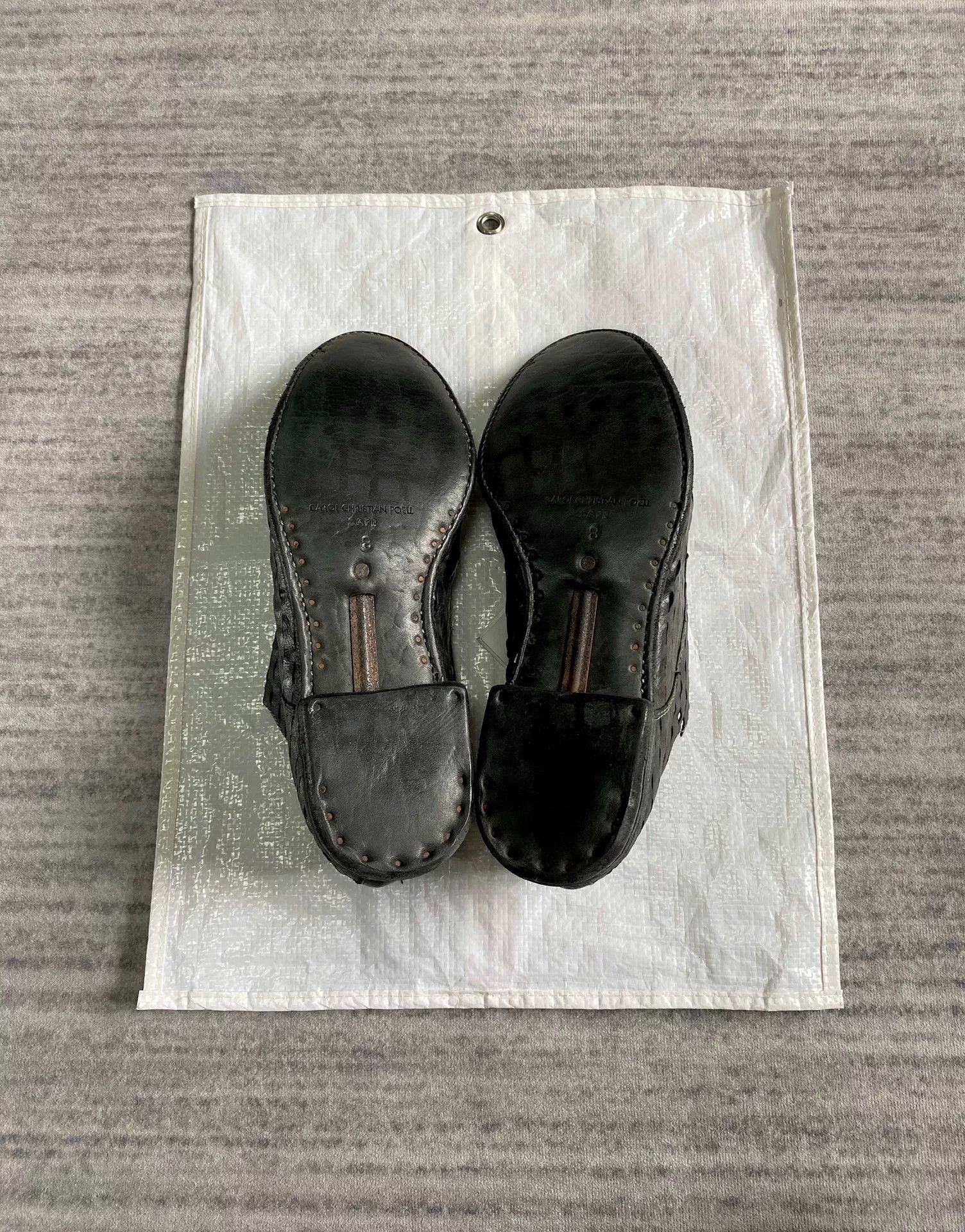 CCP (Crazy Character Print) laser-cut low-top derby shoes in black Size US 8 / EU 41 - 6 Thumbnail