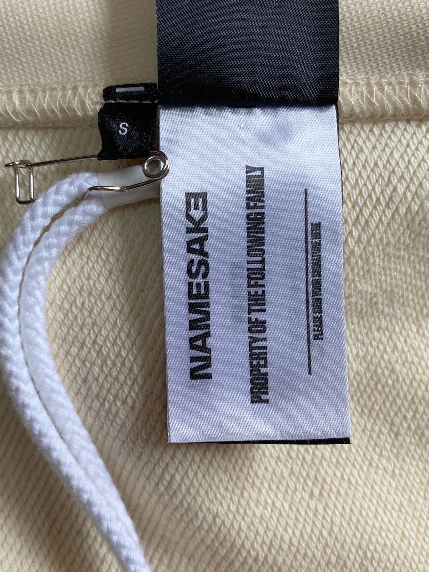 NAMESAKE cream embroidered hoodie with drawstrings Size S / US 4 / IT 40 - 8 Thumbnail