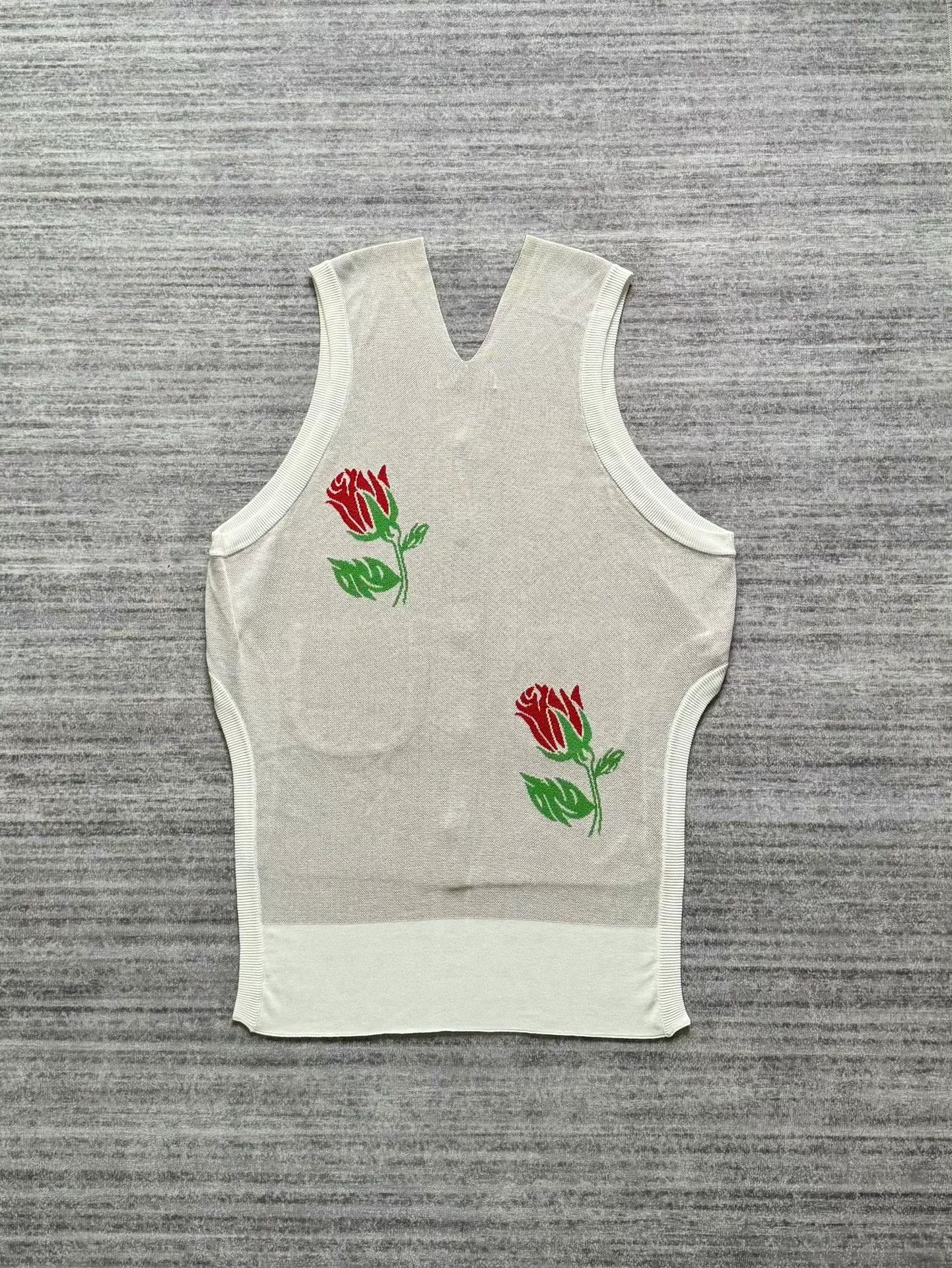 Sulvam vintage floral knit sleeveless wool vest Size US S / EU 44-46 / 1 - 2 Thumbnail