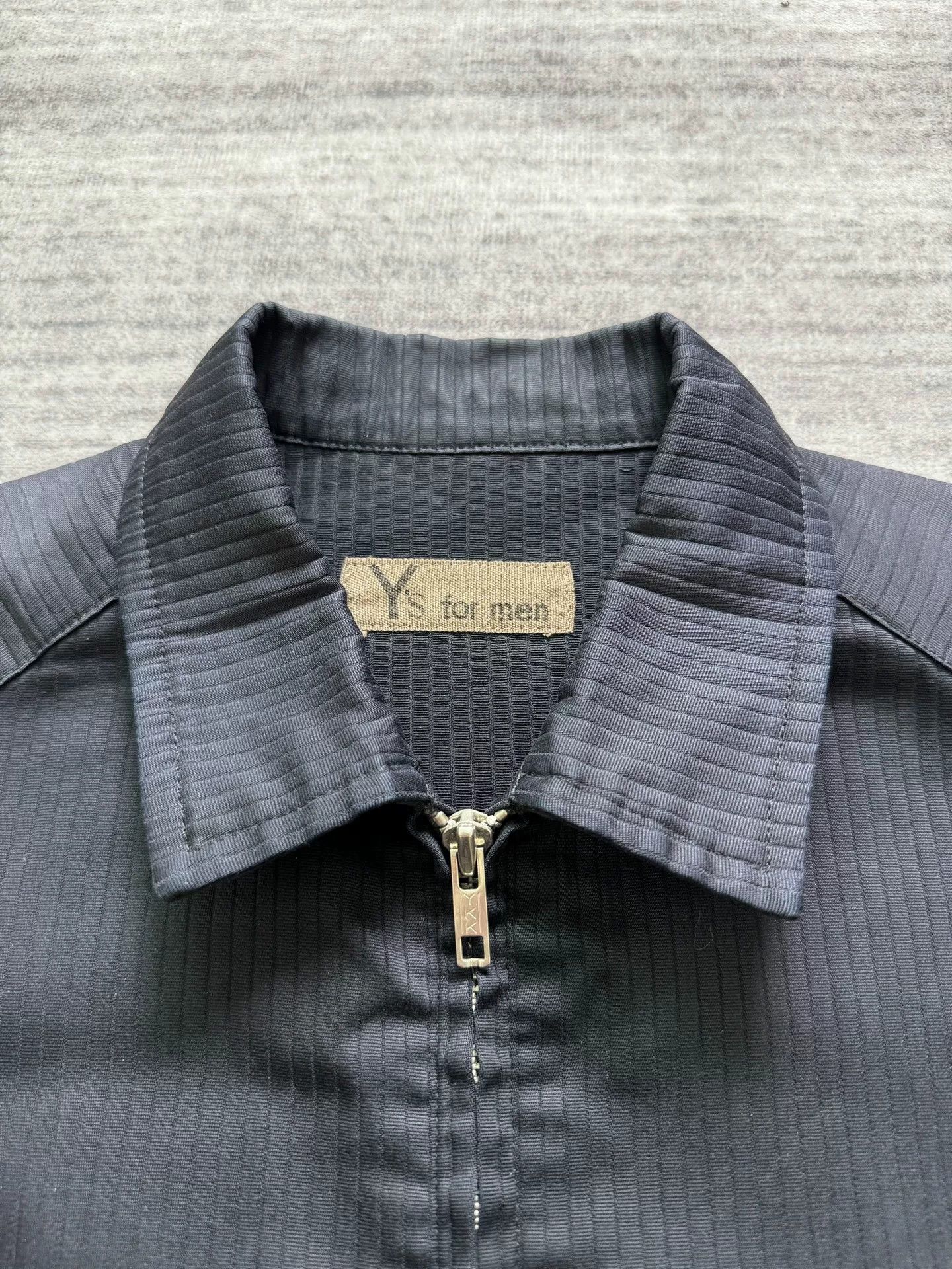 Y's for Men black striped zip-up jacket by Y's for men Size US M / EU 48-50 / 2 - 5 Thumbnail