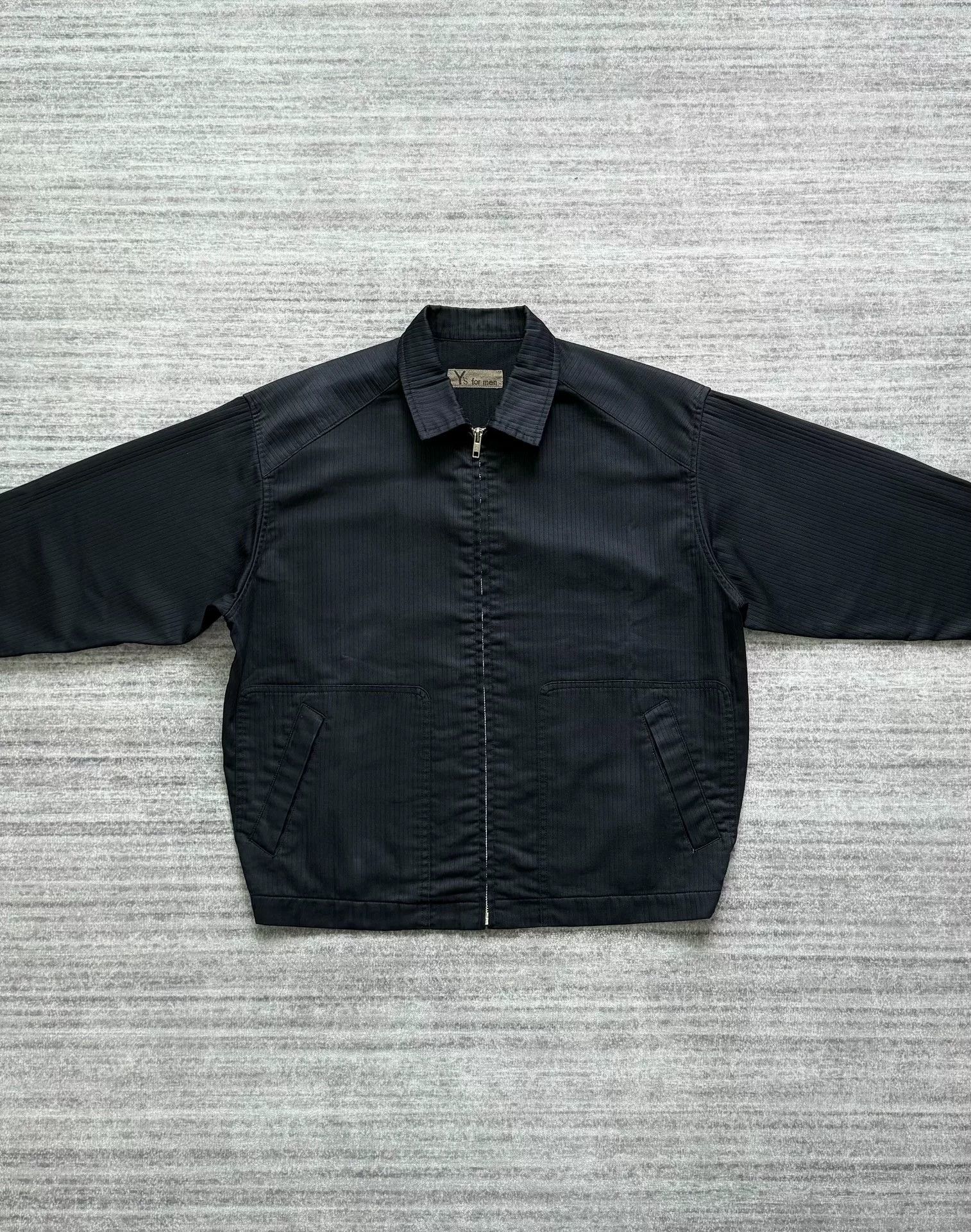 Y's for Men black striped zip-up jacket by Y's for men Size US M / EU 48-50 / 2 - 2 Thumbnail