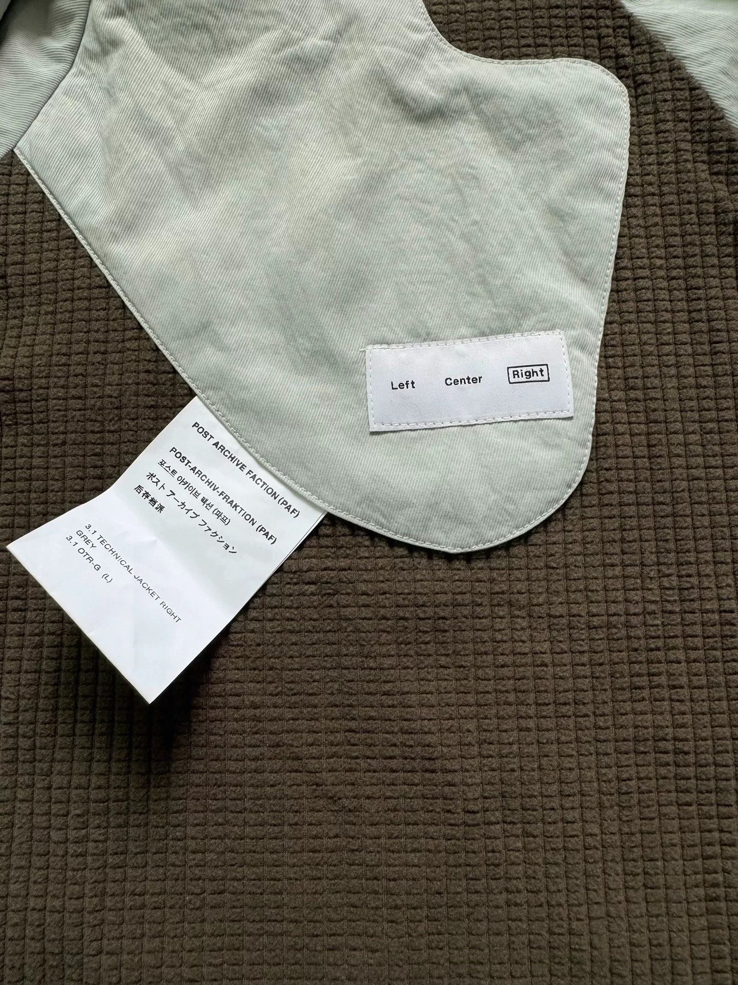 POST ARCHIVE FACTION (PAF) post archive faction 3.1 gray green jacket Size US L / EU 52-54 / 3 - 6 Thumbnail