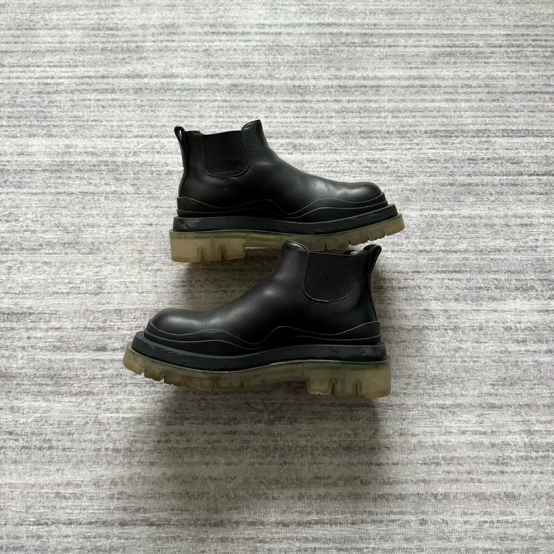 Bottega Veneta Bottega Veneta Black Platform Ankle Boots Size US 5 / IT 35 - 3 Thumbnail