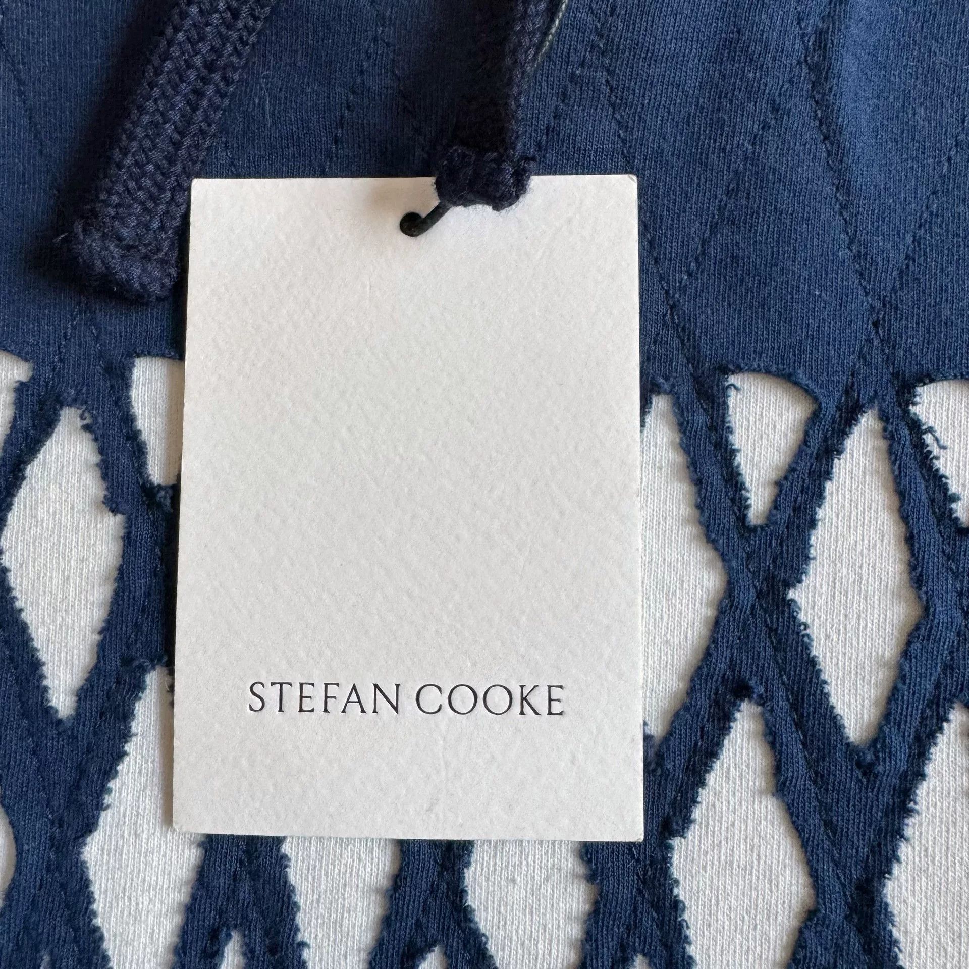 Stefan Cooke Stefan Cooke Hooded Diamond Pattern Sweatshirt Size US M / EU 48-50 / 2 - 6 Thumbnail