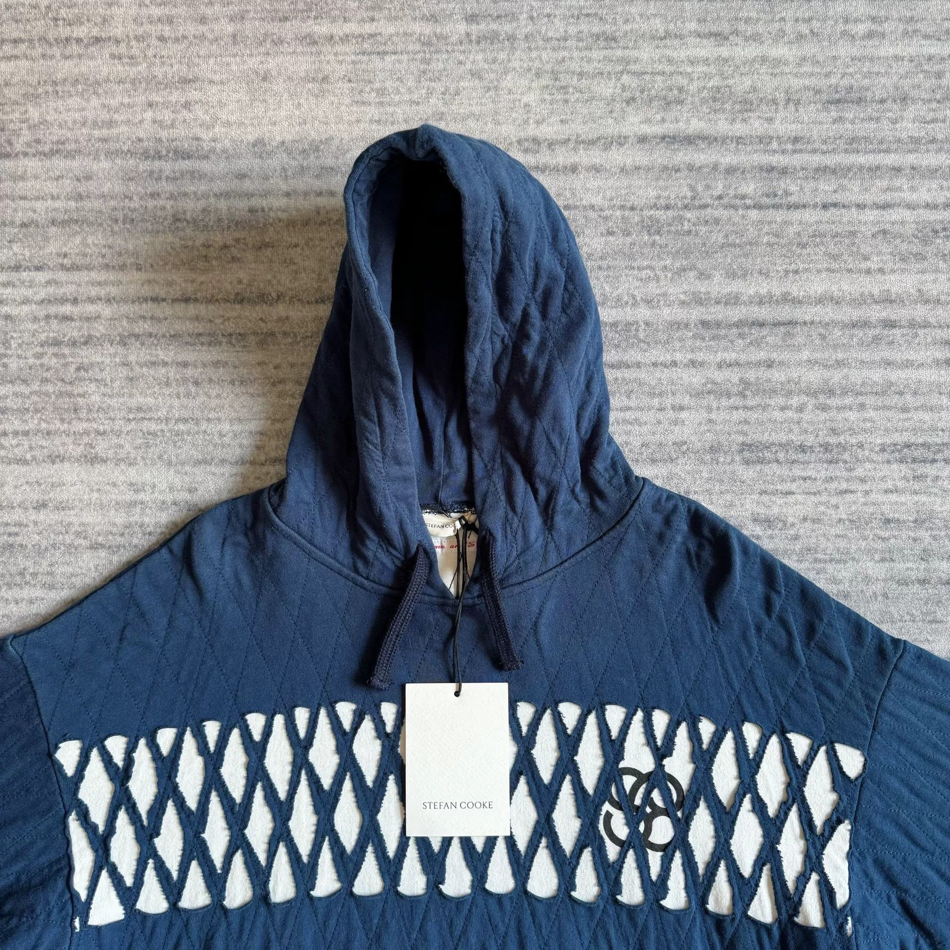 Stefan Cooke Stefan Cooke Hooded Diamond Pattern Sweatshirt Size US M / EU 48-50 / 2 - 4 Thumbnail