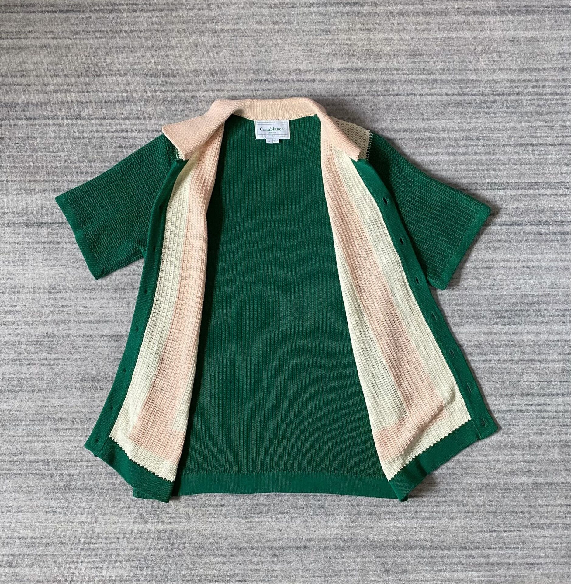 Casablanca Casablanca Colorblock Short Sleeve Knit Top Size S / US 4 / IT 40 - 2 Thumbnail
