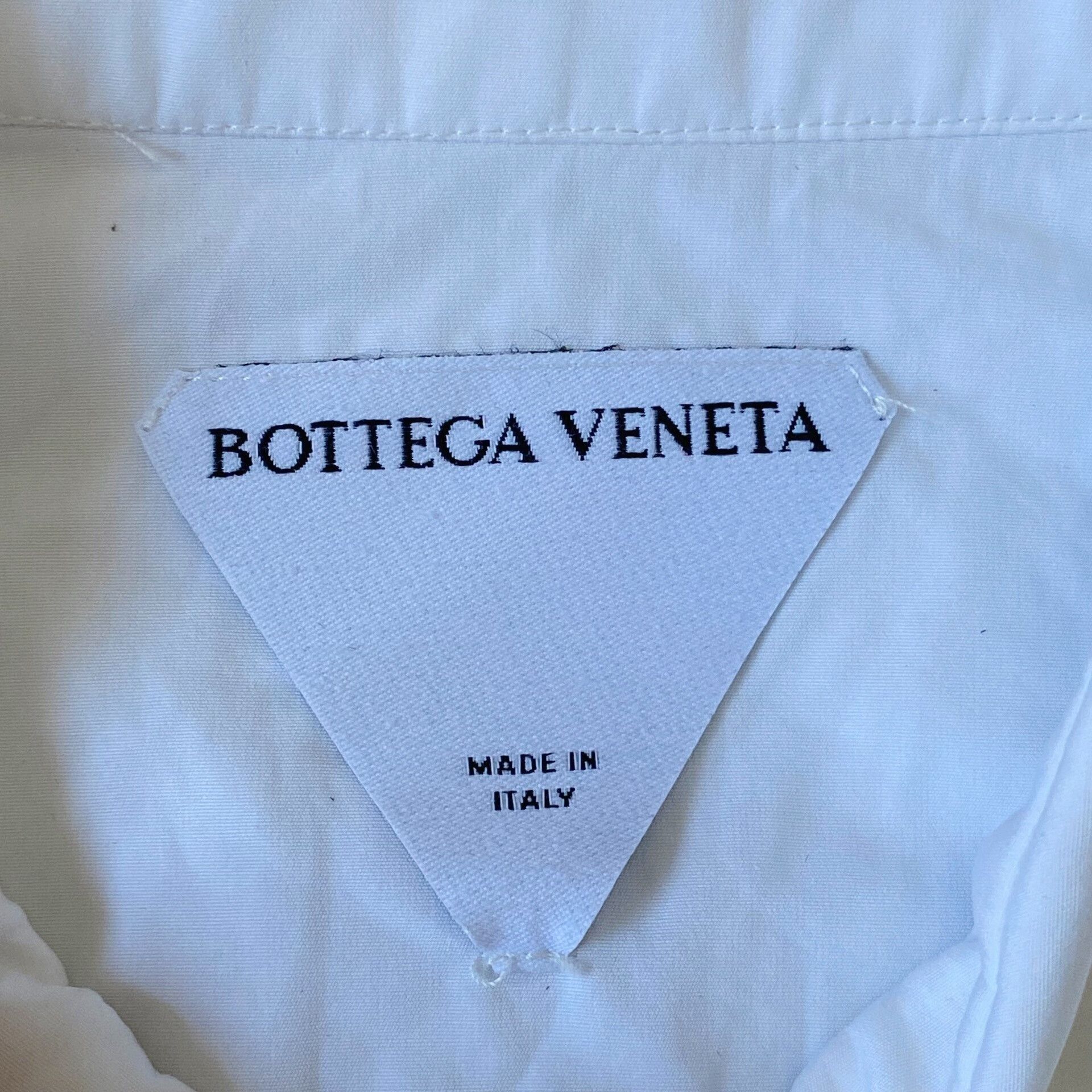 Bottega Veneta Bottega Veneta White Woven Shirt Jacket Size US L / EU 52-54 / 3 - 6 Thumbnail