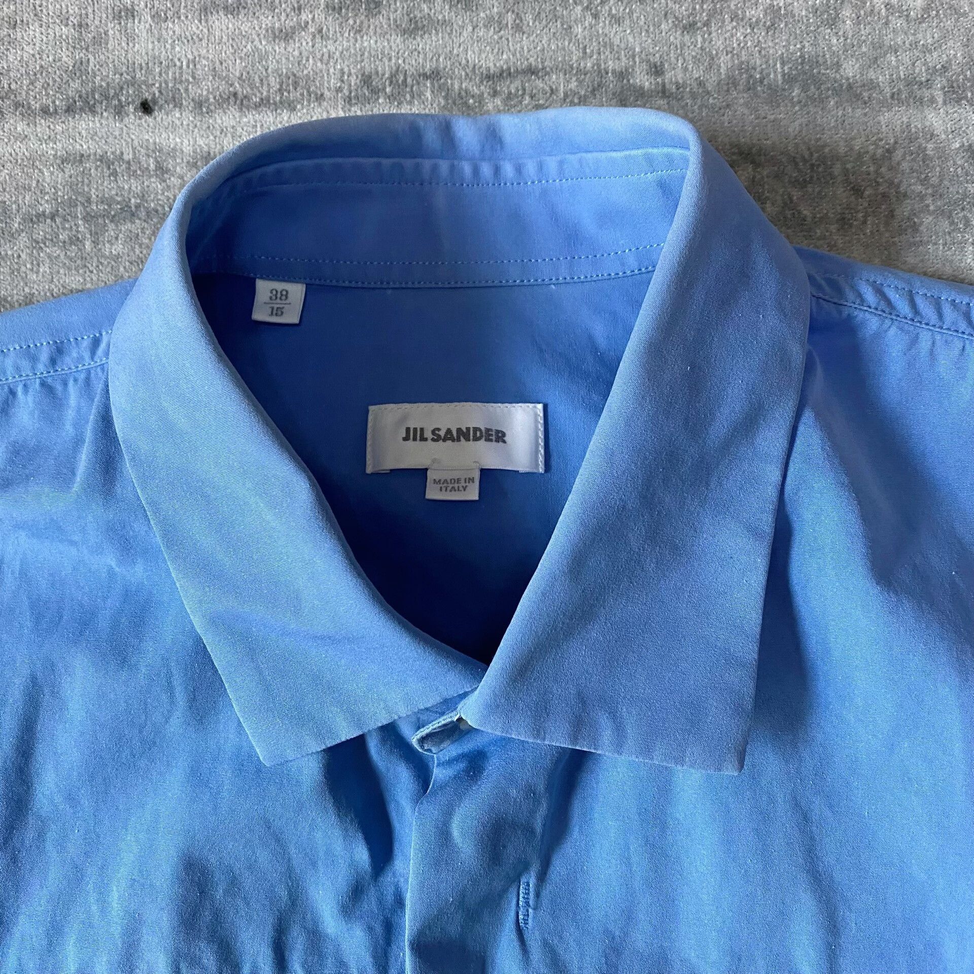 Jil Sander blue short sleeve utility shirt Size US S / EU 44-46 / 1 - 4 Thumbnail