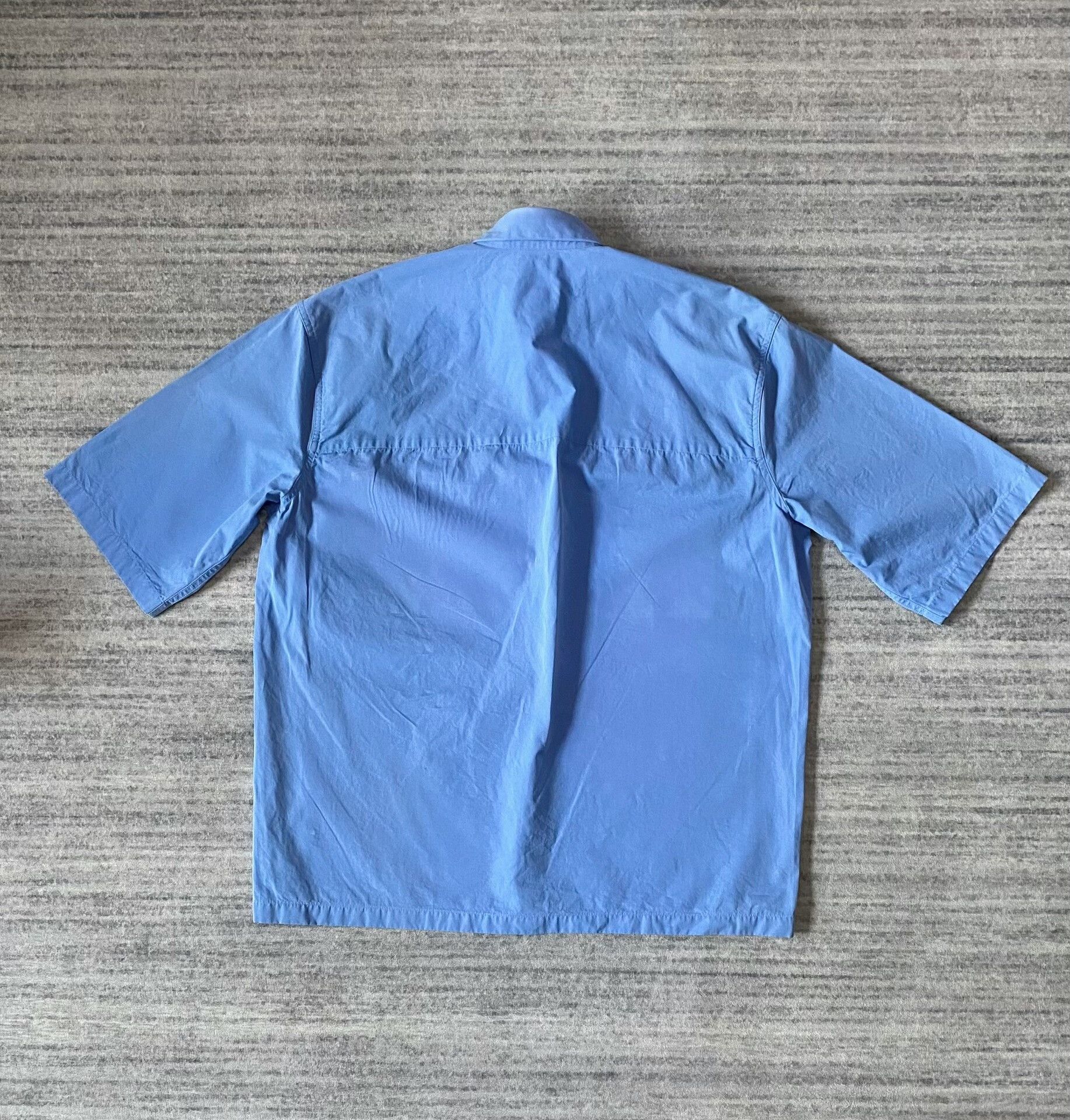 Jil Sander blue short sleeve utility shirt Size US S / EU 44-46 / 1 - 3 Thumbnail