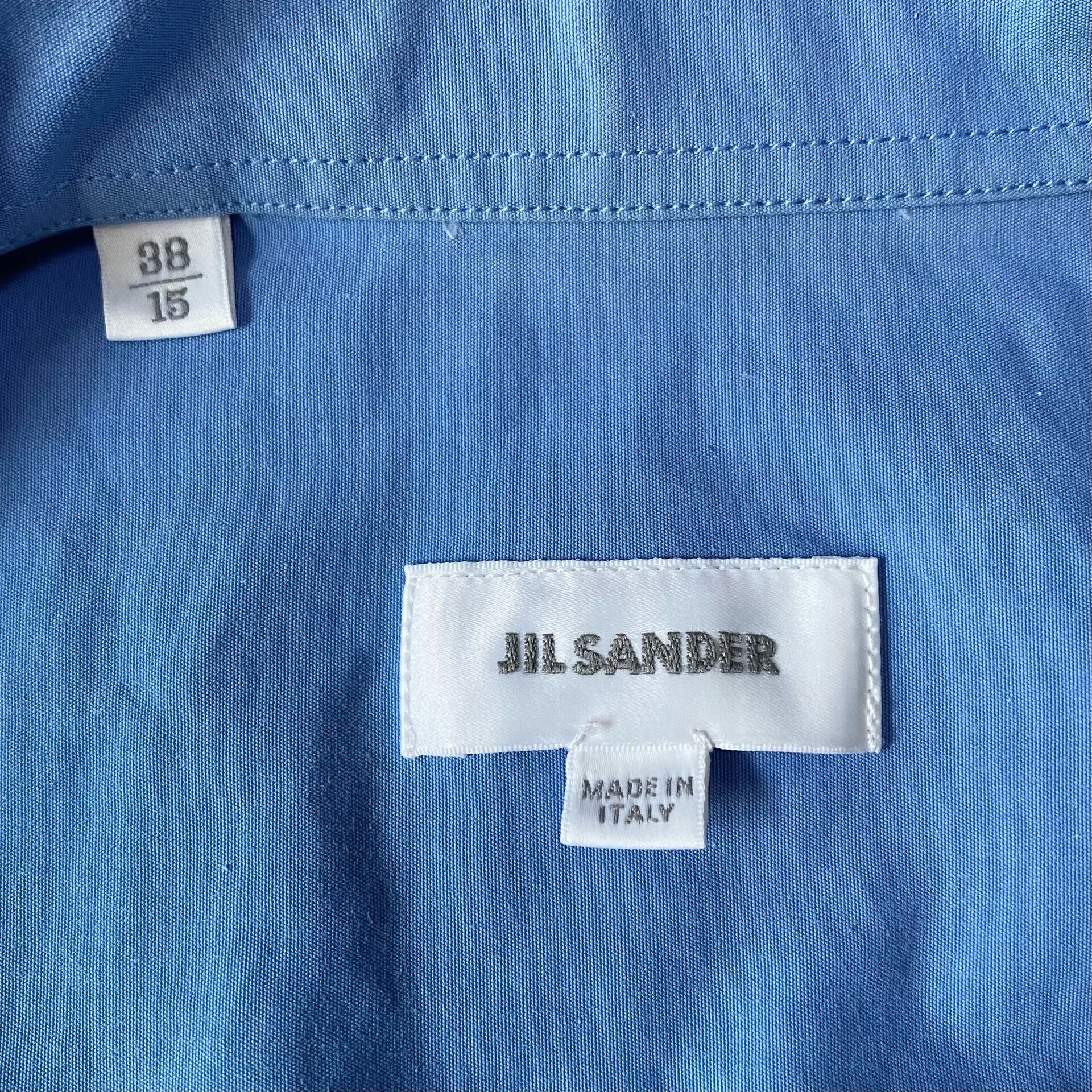Jil Sander blue short sleeve utility shirt Size US S / EU 44-46 / 1 - 5 Thumbnail
