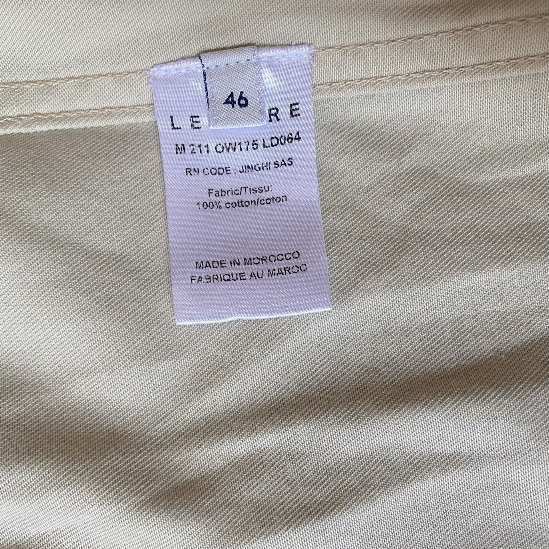 Lemaire multi-pocket boxy jacket shirt in cream Size US L / EU 52-54 / 3 - 5 Thumbnail