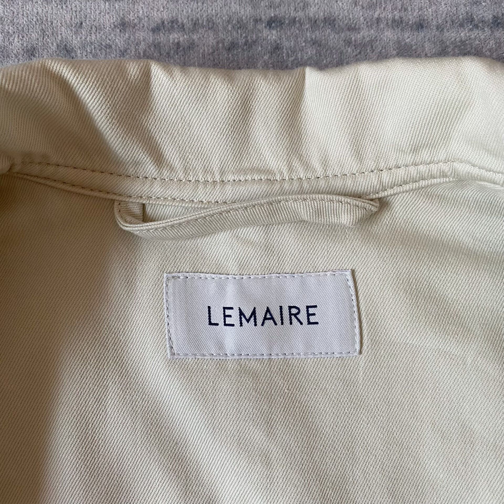 Lemaire multi-pocket boxy jacket shirt in cream Size US L / EU 52-54 / 3 - 4 Thumbnail