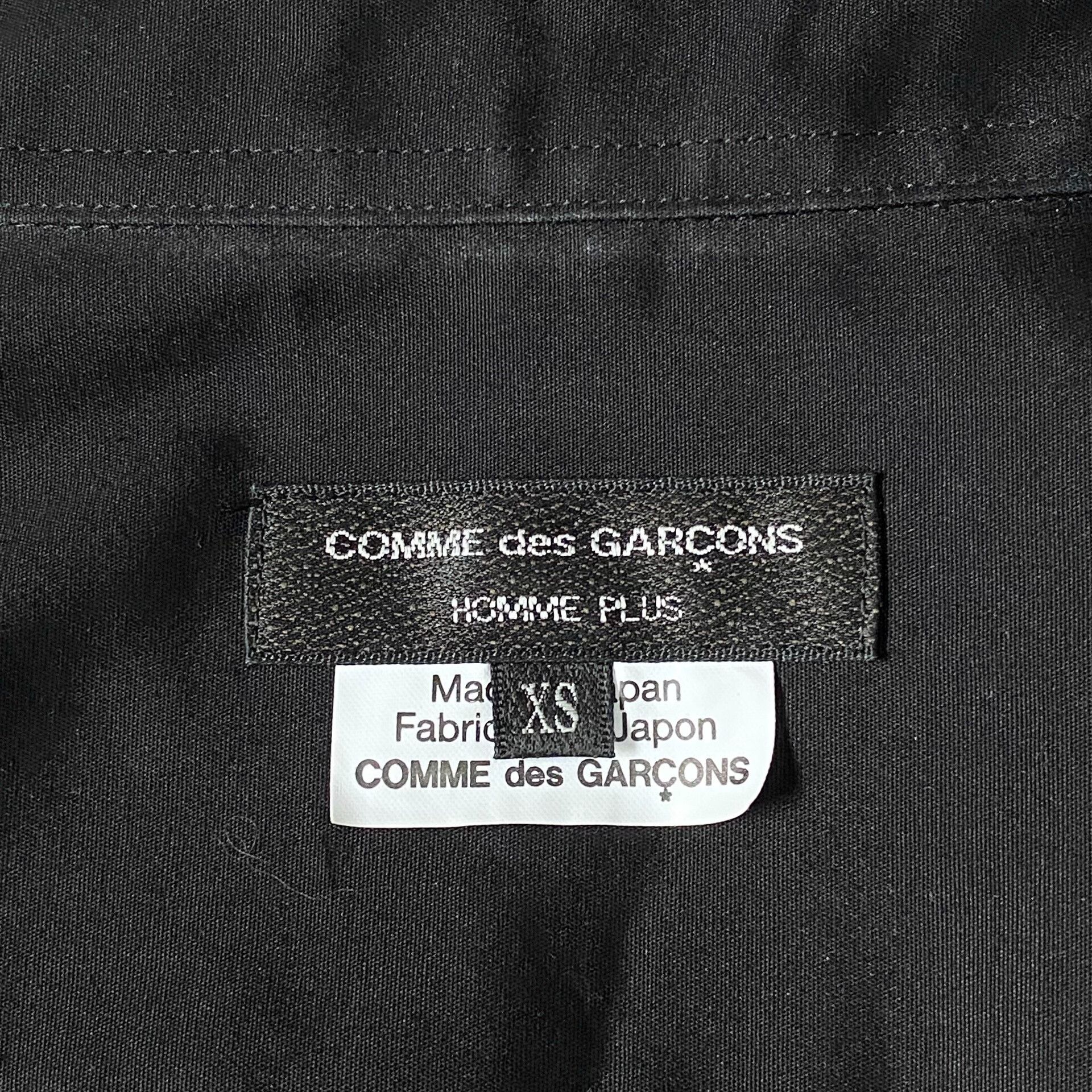 Comme des Garcons Comme Des Garcons Black Button-Up Shirt Jacket Size US XS / EU 42 / 0 - 5 Thumbnail