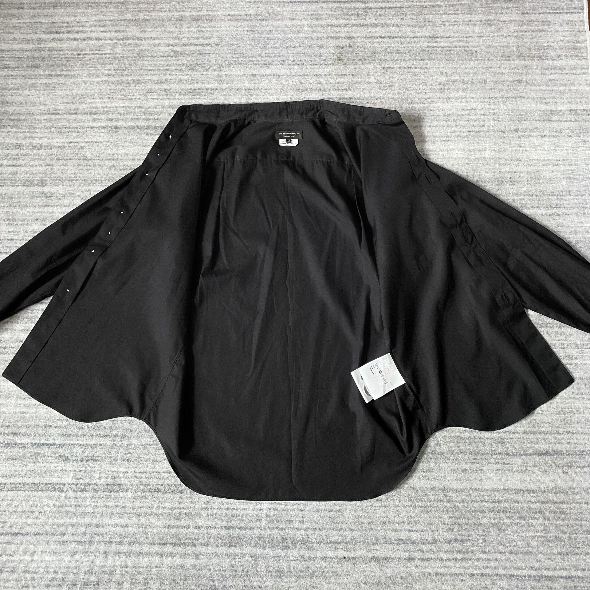 Comme des Garcons Comme Des Garcons Black Button-Up Shirt Jacket Size US XS / EU 42 / 0 - 2 Thumbnail