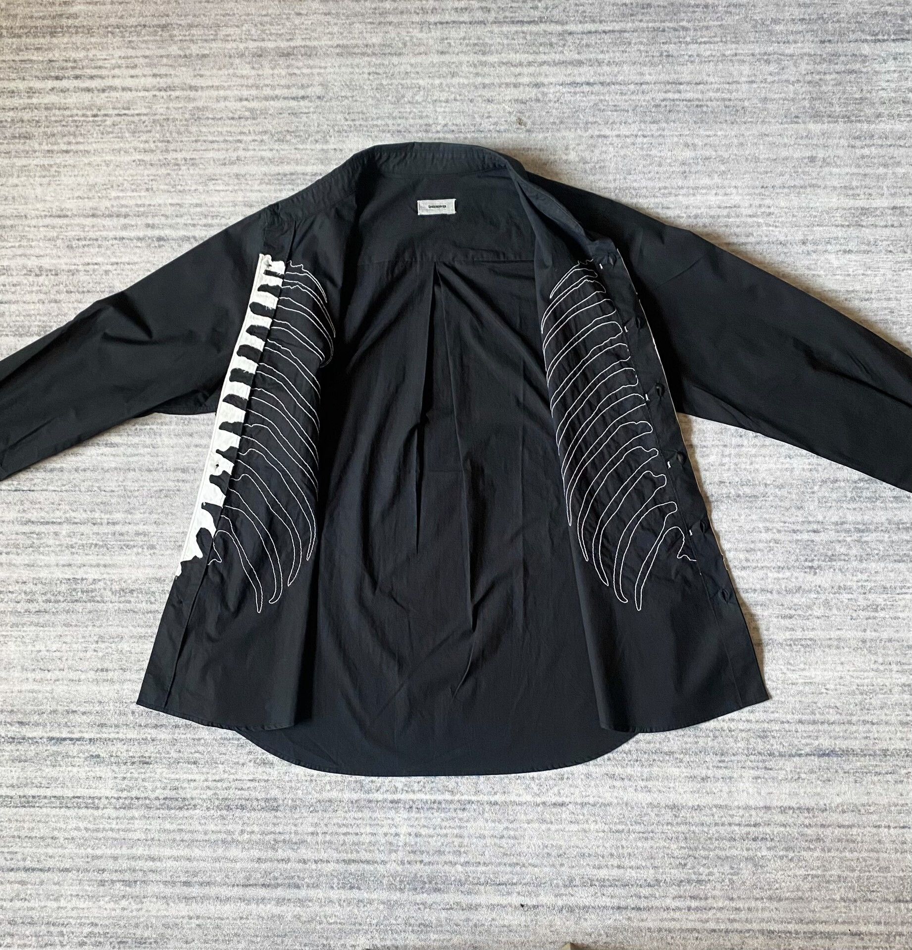 Undercover Undercover Skeleton Embroidered Long Sleeve Shirt Size US M / EU 48-50 / 2 - 3 Thumbnail