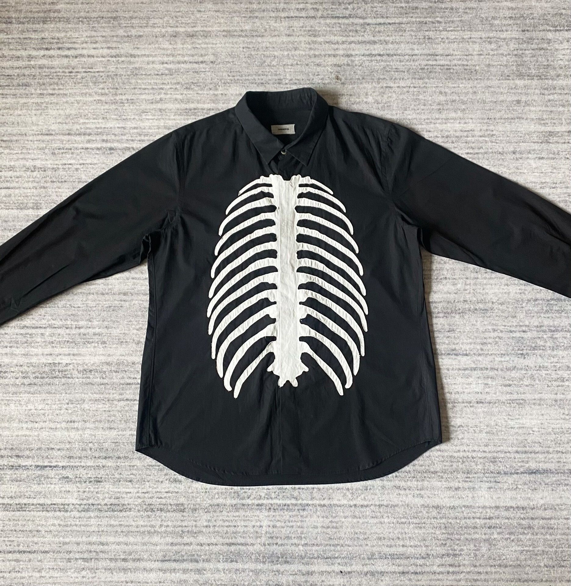 Undercover Undercover Skeleton Embroidered Long Sleeve Shirt Size US M / EU 48-50 / 2 - 2 Thumbnail
