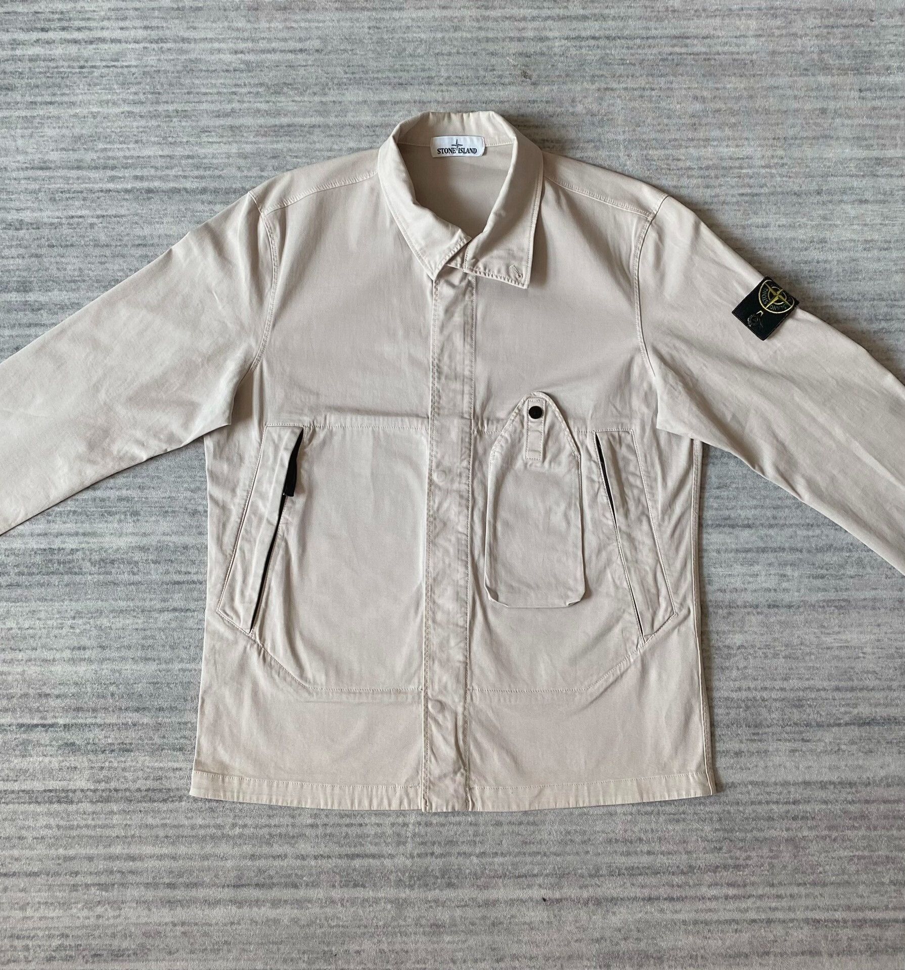 Stone Island stone island utility pocket jacket in off-white Size US L / EU 52-54 / 3 - 2 Thumbnail