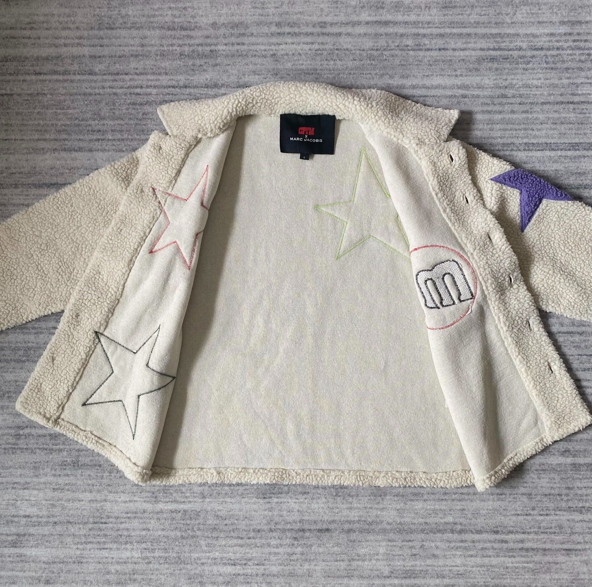 Marc Jacobs cpfm star embroidered fleece jacket Size US L / EU 52-54 / 3 - 4 Thumbnail