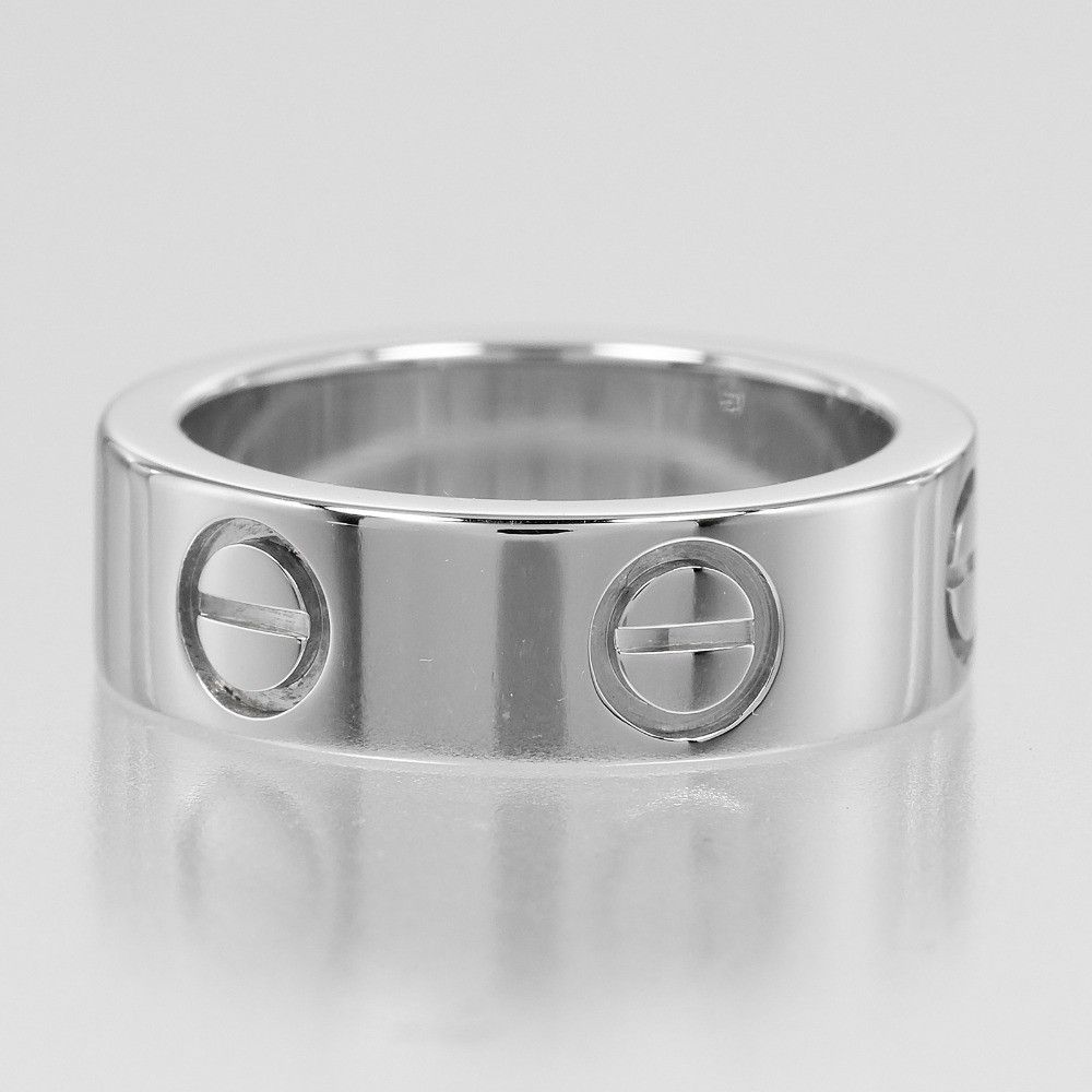 Cartier Cartier Cartier Love Classic Pt950 Platinum Diamond Ring Size 7 Metal Ring DUTY FREE for USA Size ONE SIZE - 7 Thumbnail