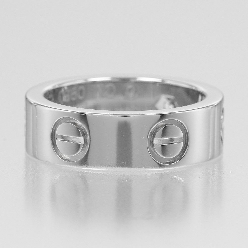 Cartier Cartier Cartier Love Classic Pt950 Platinum Diamond Ring Size 7 Metal Ring DUTY FREE for USA Size ONE SIZE - 8 Thumbnail