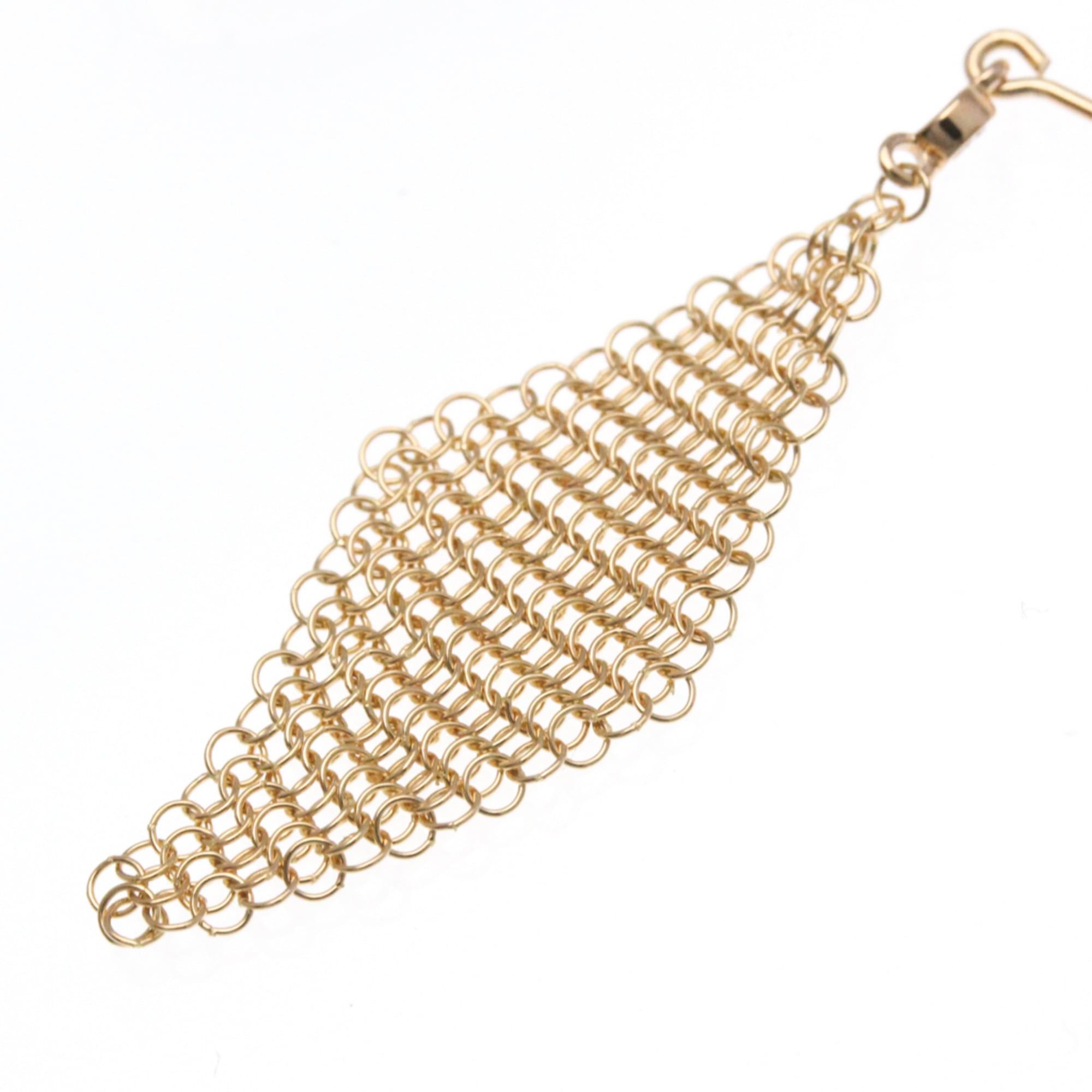 Tiffany & Co. Tiffany Elsa Peretti Mesh Earrings Diamond Pink Gold (18K) Drop Earrings Pink Gold Size ONE SIZE - 7 Thumbnail