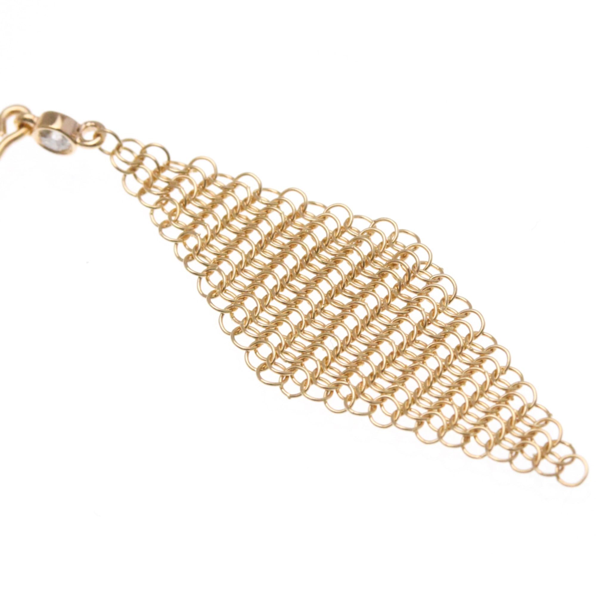 Tiffany & Co. Tiffany Elsa Peretti Mesh Earrings Diamond Pink Gold (18K) Drop Earrings Pink Gold Size ONE SIZE - 6 Thumbnail