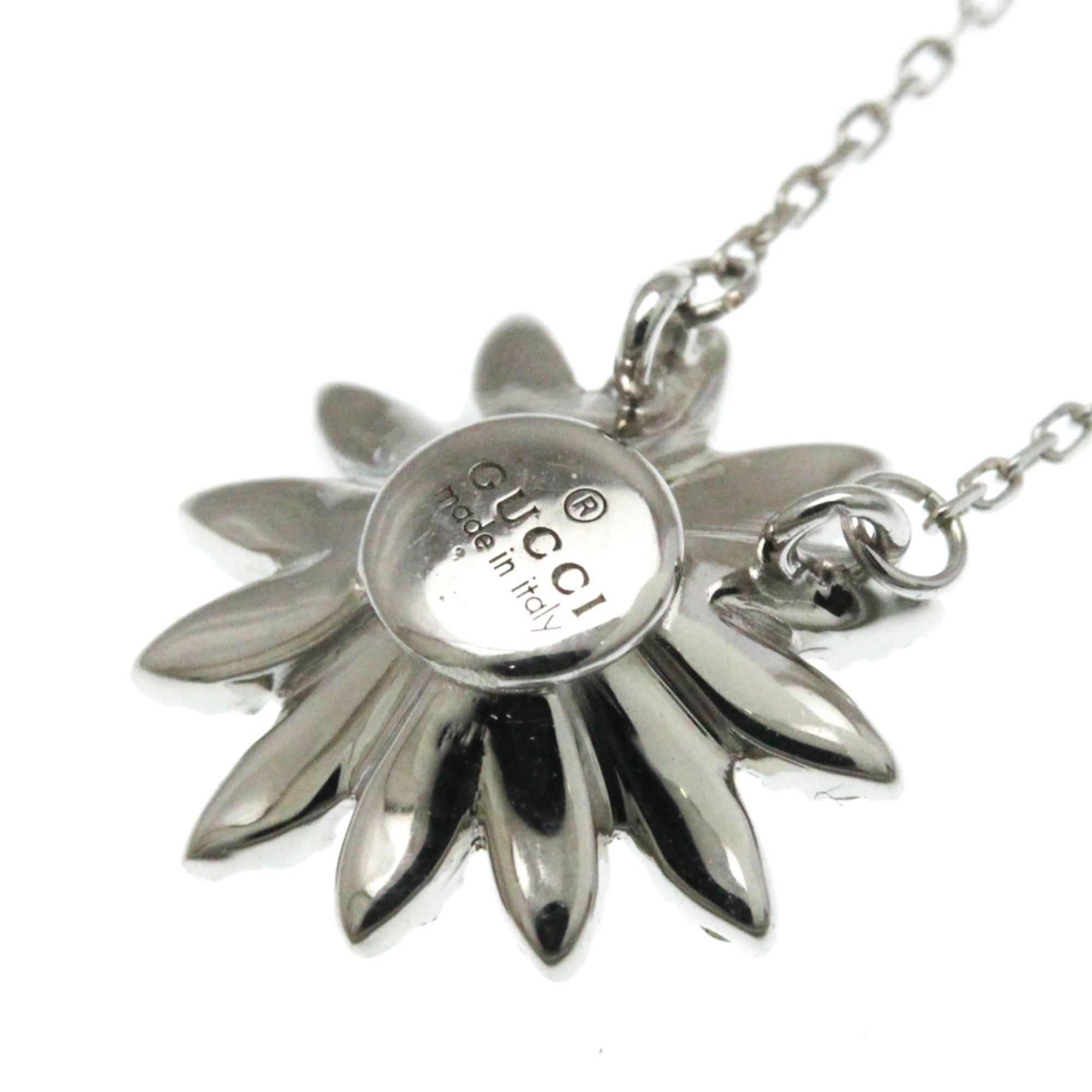 Gucci Gucci Flora Diamond Necklace White Gold (18K) Diamond Men,Women Fashion Pendant Necklace (Silver) Size ONE SIZE - 4 Thumbnail