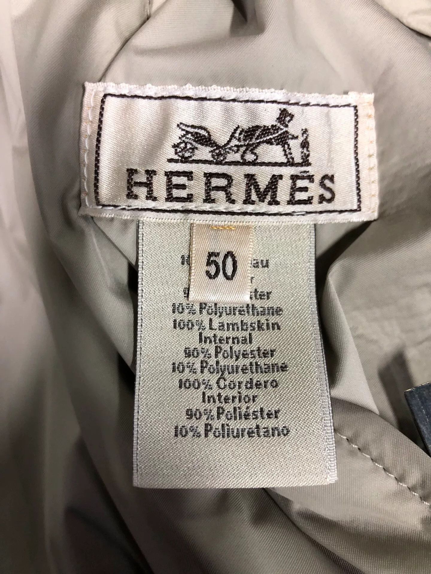 Hermes hermes reversible leather jacket in beige Size US L / EU 52-54 / 3 - 5 Thumbnail