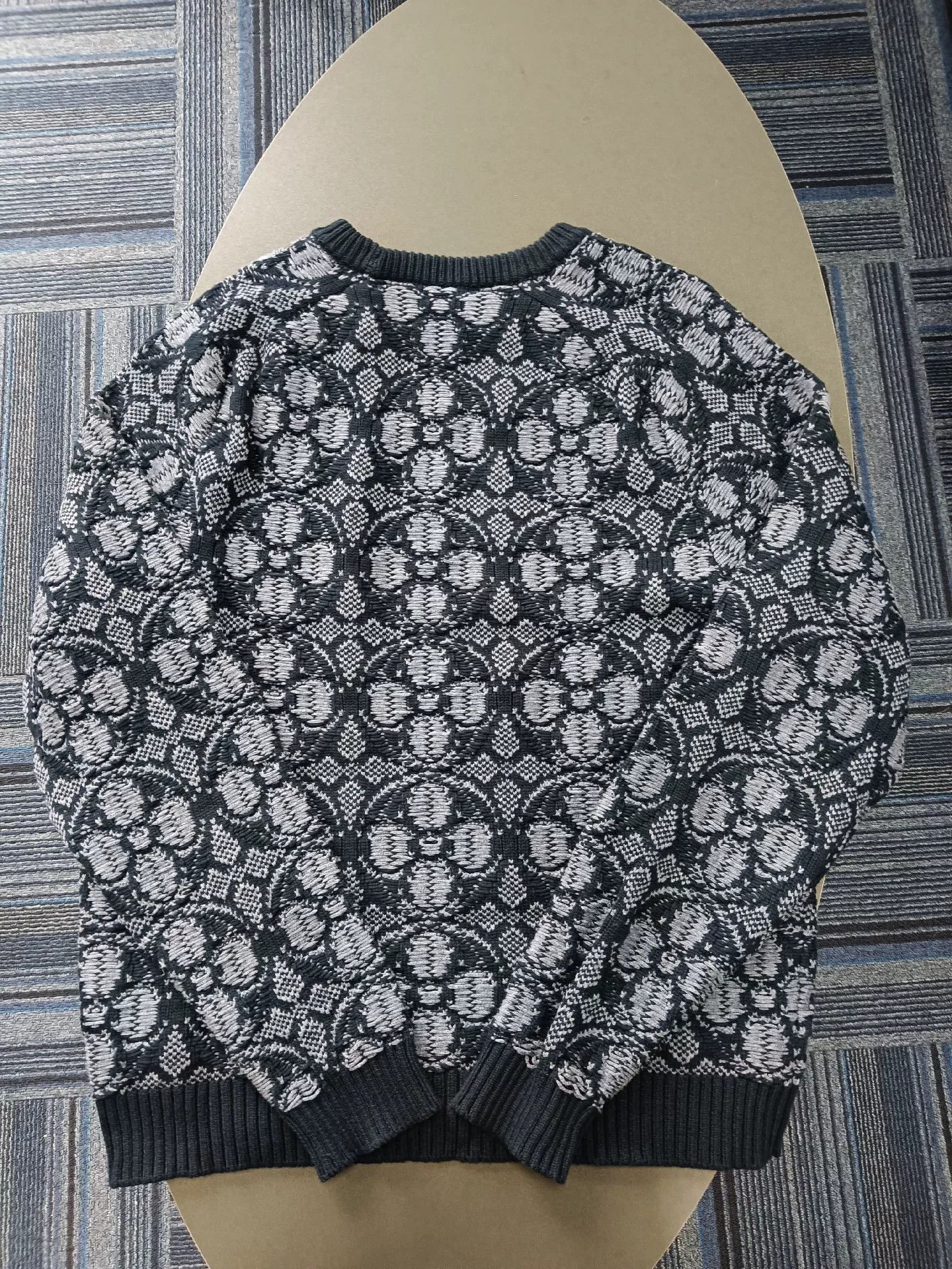 Louis Vuitton Louis Vuitton Blue Knit Sweater XXL Size Size US XXL / EU 58 / 5 - 2 Thumbnail