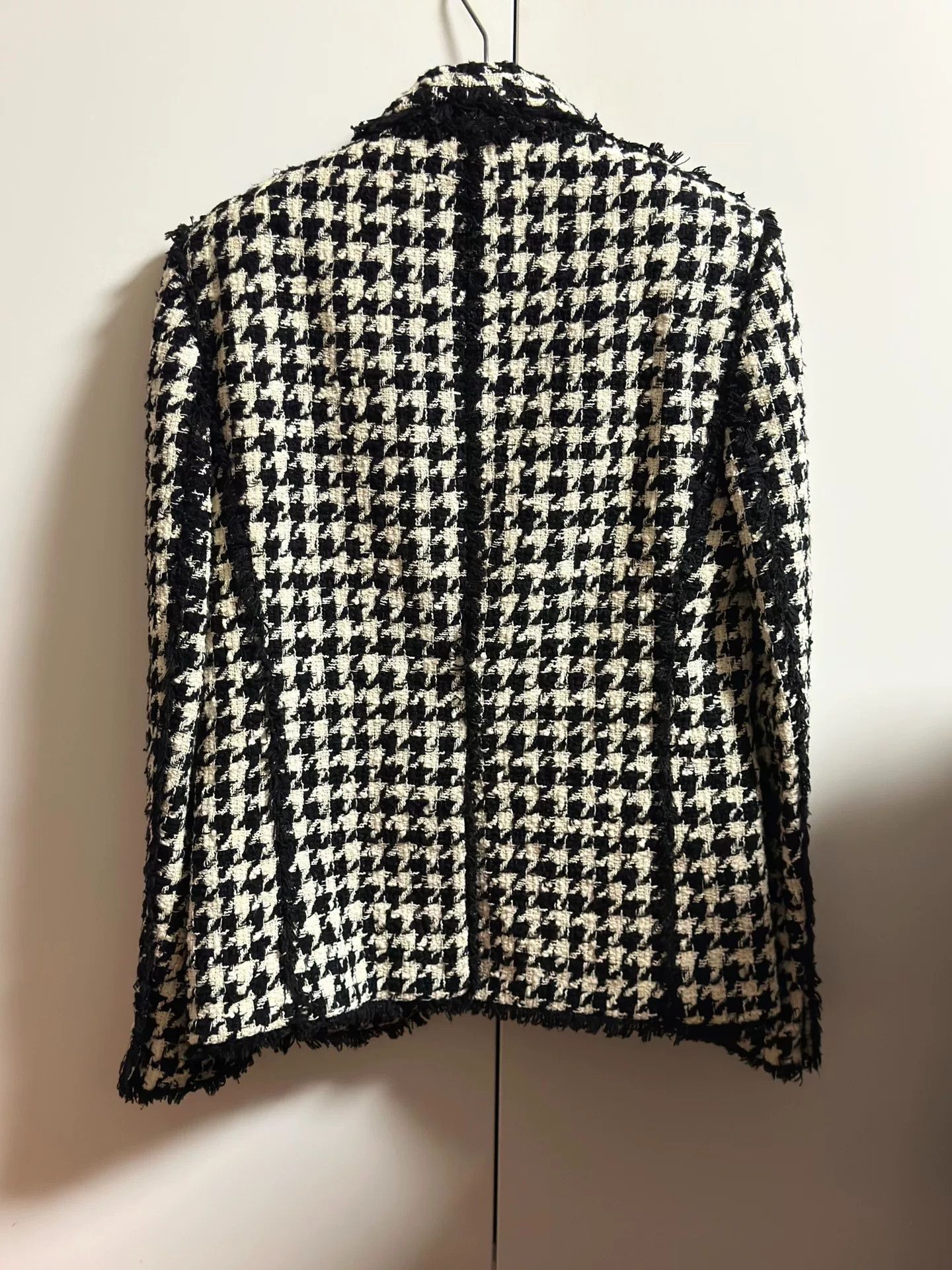 Balmain balmain black and white houndstooth blazer Size L / US 10 / IT 46 - 6 Thumbnail