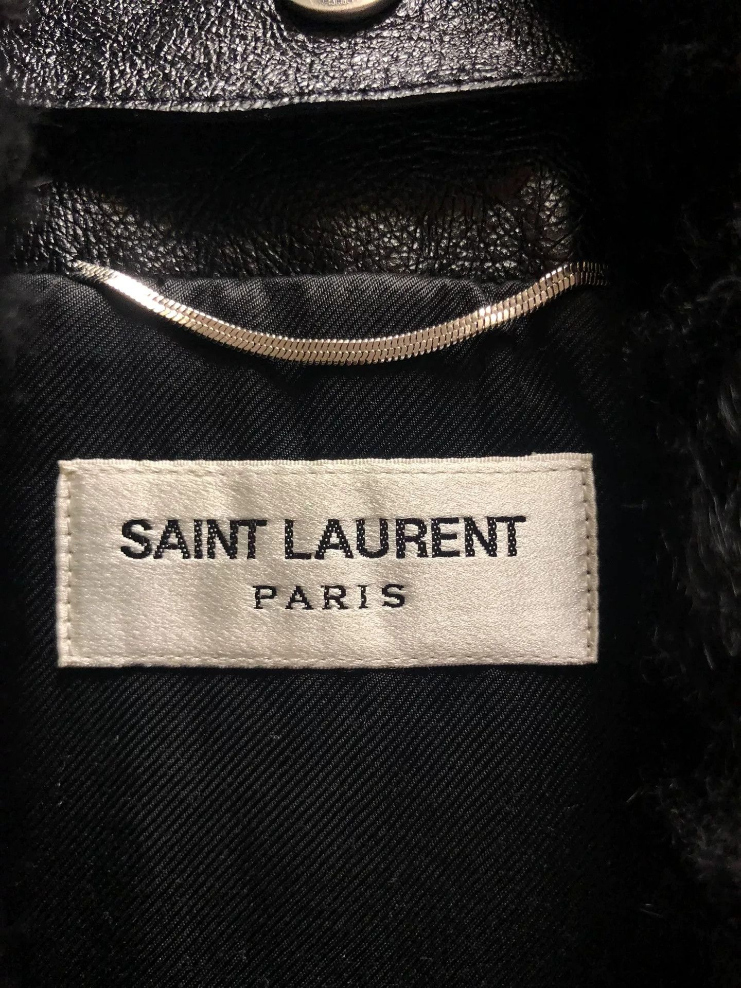 Saint Laurent Paris Saint Laurent Pilot Jacket with Wool Collar Size US S / EU 44-46 / 1 - 6 Thumbnail