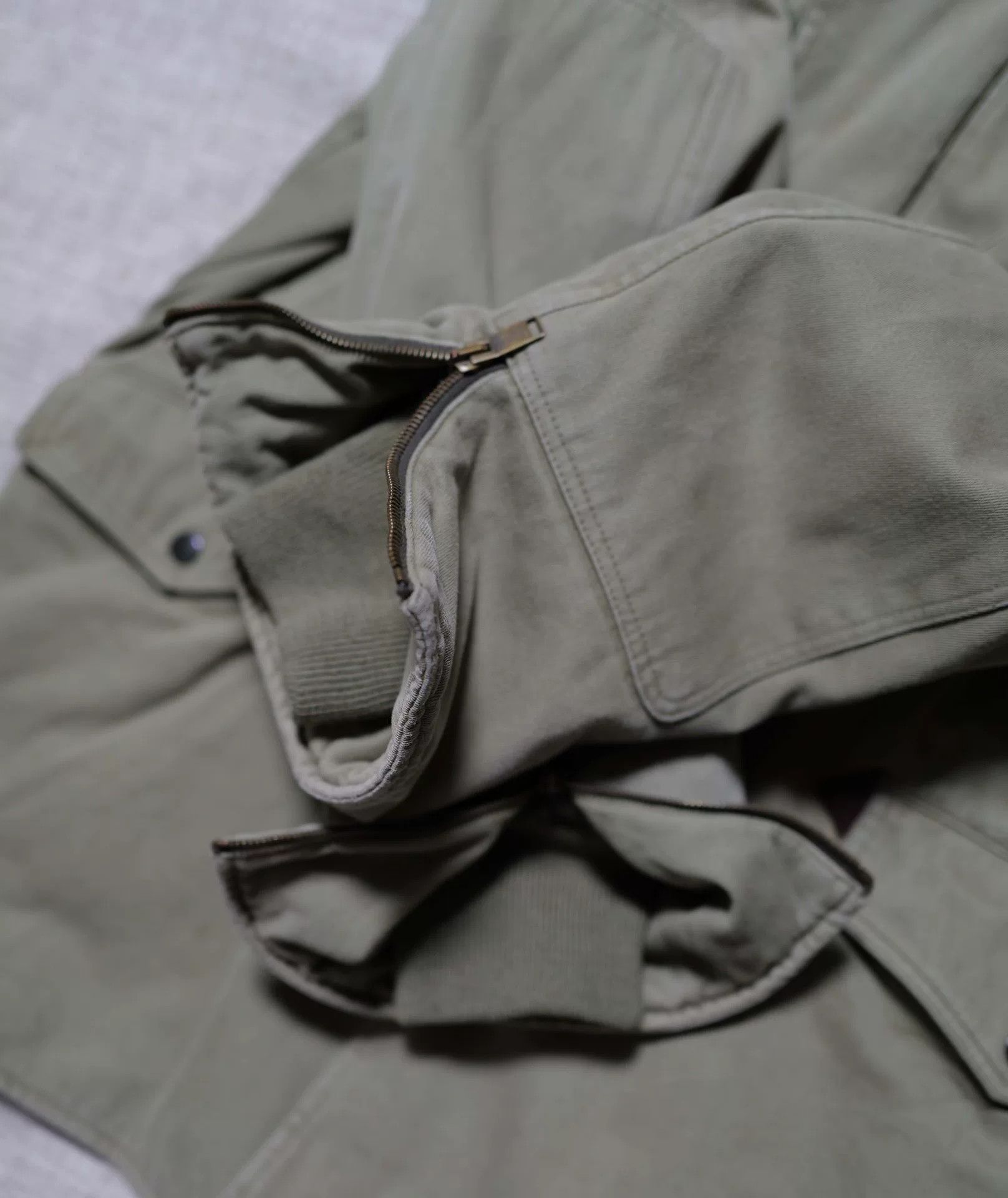 Saint Laurent Paris Saint Laurent Army Green Parka Coat with Fur Size US S / EU 44-46 / 1 - 5 Thumbnail