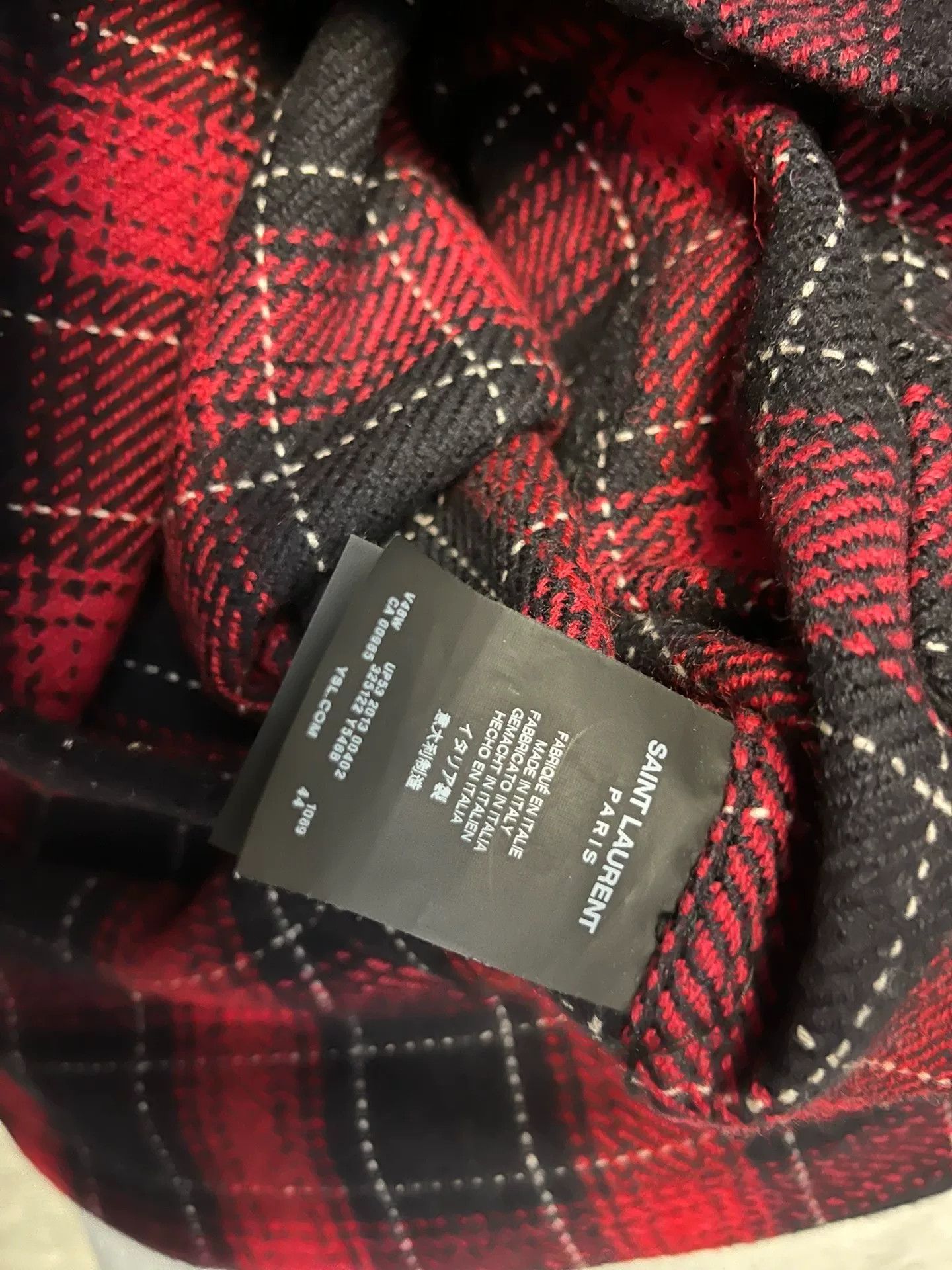 Saint Laurent Paris saint laurent checkered zip jacket outerwear Size US S / EU 44-46 / 1 - 4 Thumbnail