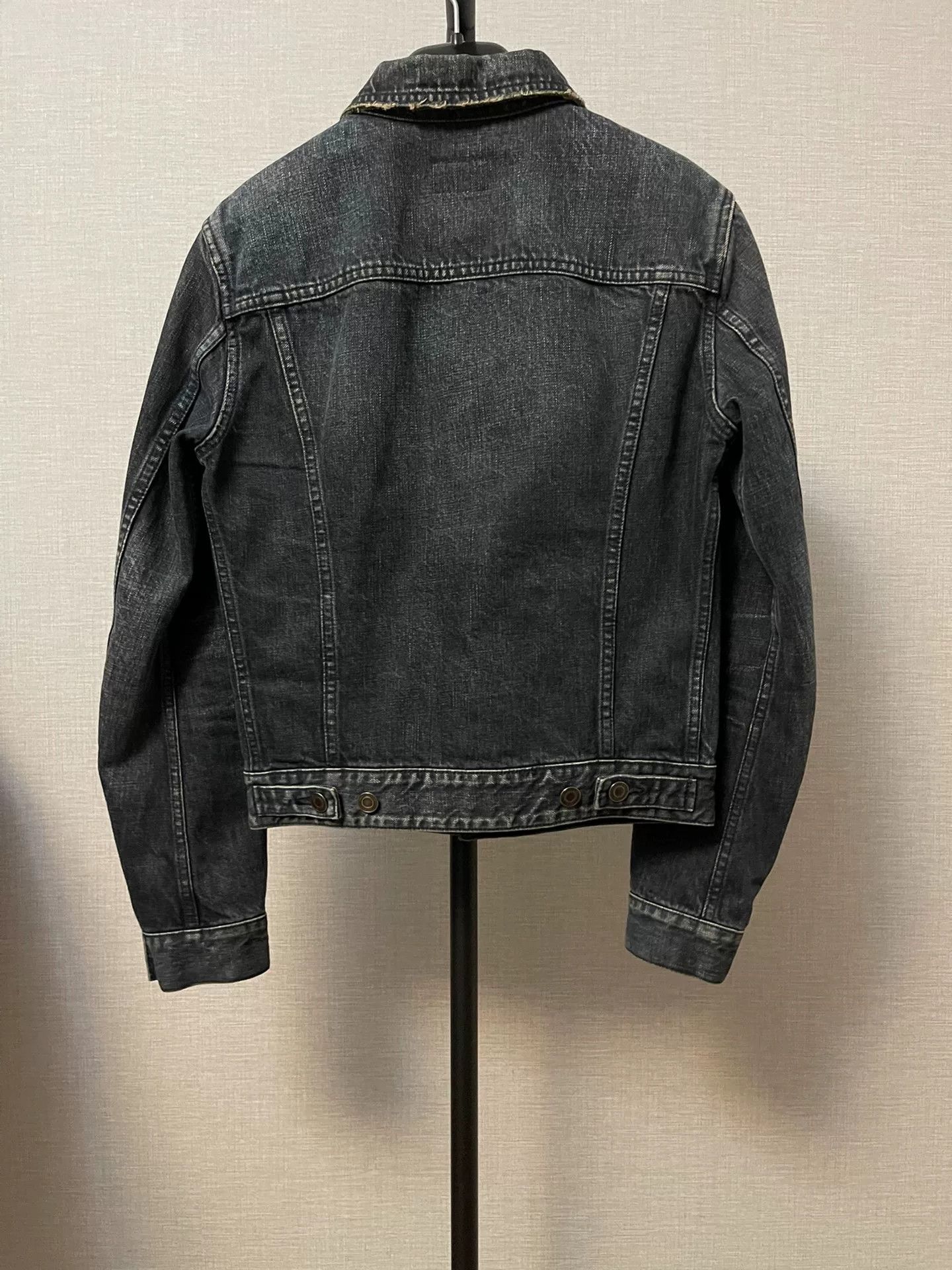 Saint Laurent Paris vintage saint laurent denim jacket in black gray Size US S / EU 44-46 / 1 - 2 Thumbnail