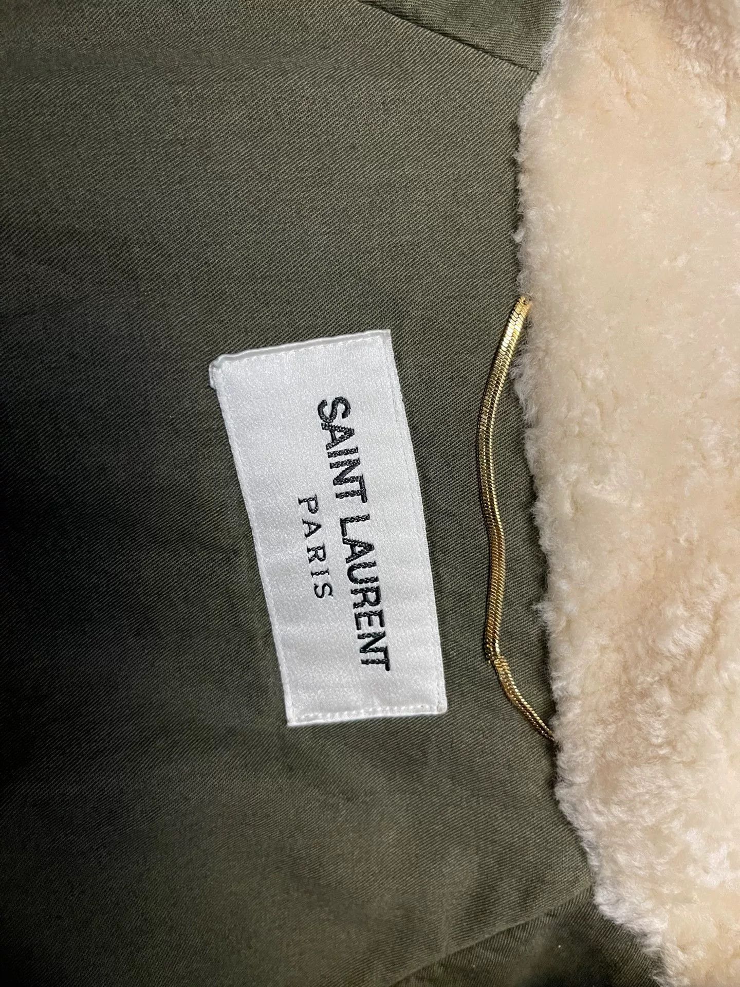 Saint Laurent Paris Saint Laurent N3B Green Parka with Fur Collar Size US S / EU 44-46 / 1 - 3 Thumbnail