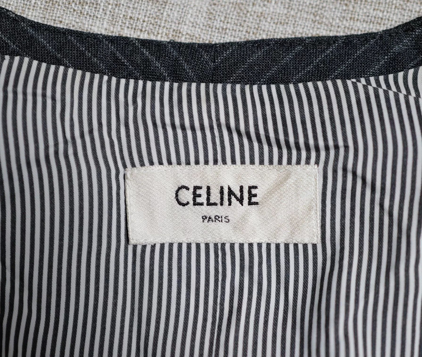 Celine celine striped wool vest size 38 Size M / US 6-8 / IT 42-44 - 3 Thumbnail