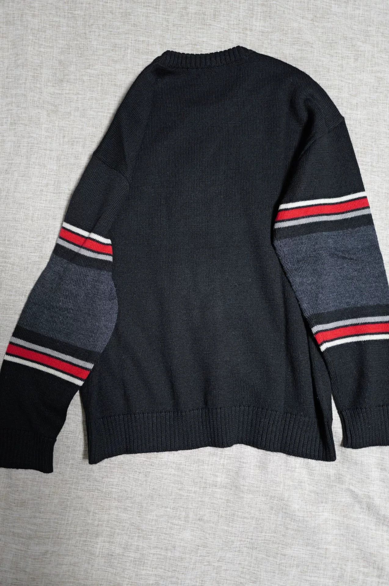 Saint Laurent Paris Saint Laurent Black Oversized Dinosaur Sweater Size US XL / EU 56 / 4 - 2 Thumbnail