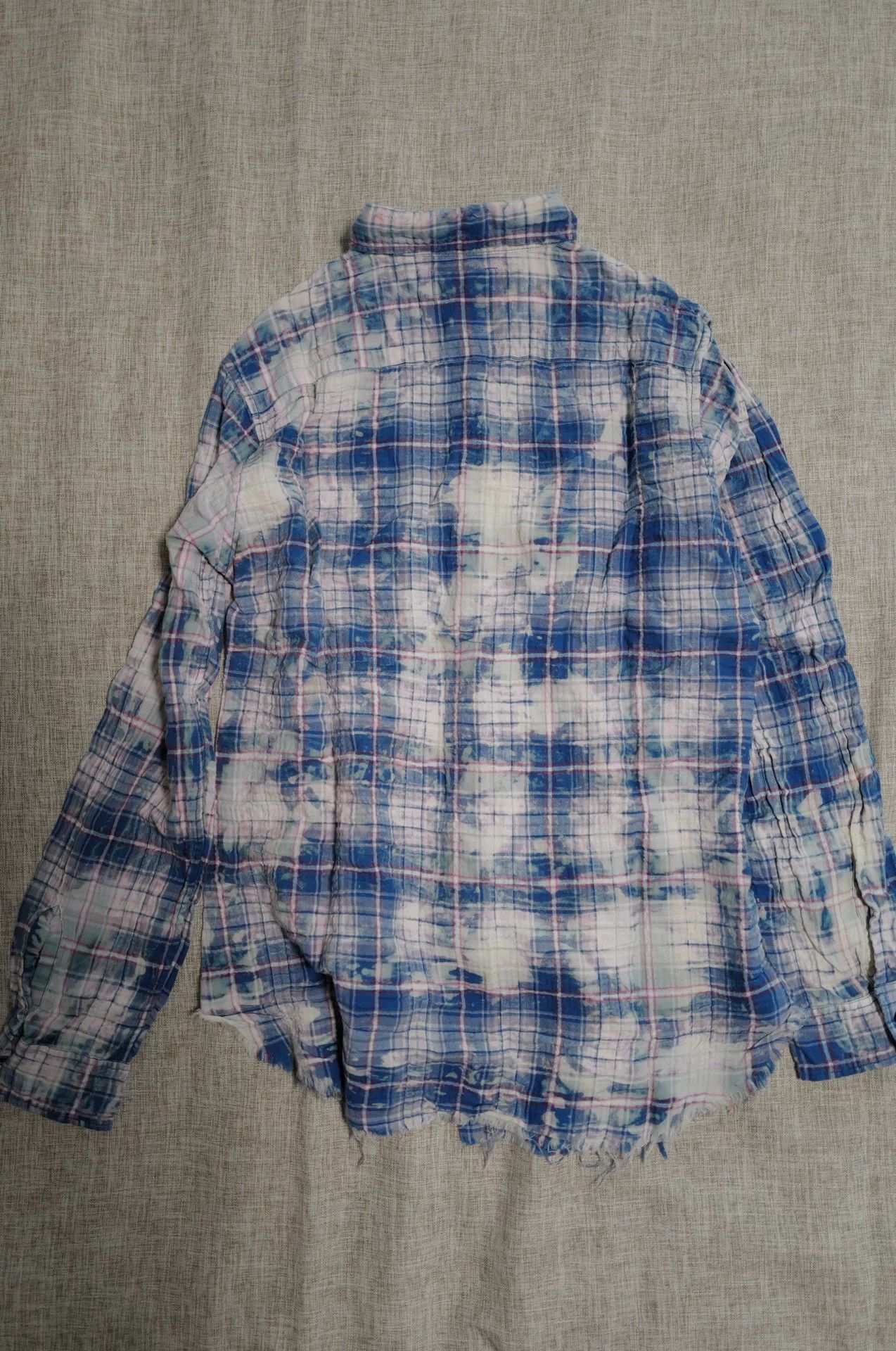 Saint Laurent Paris distressed plaid shirt by saint laurent Size US S / EU 44-46 / 1 - 2 Thumbnail