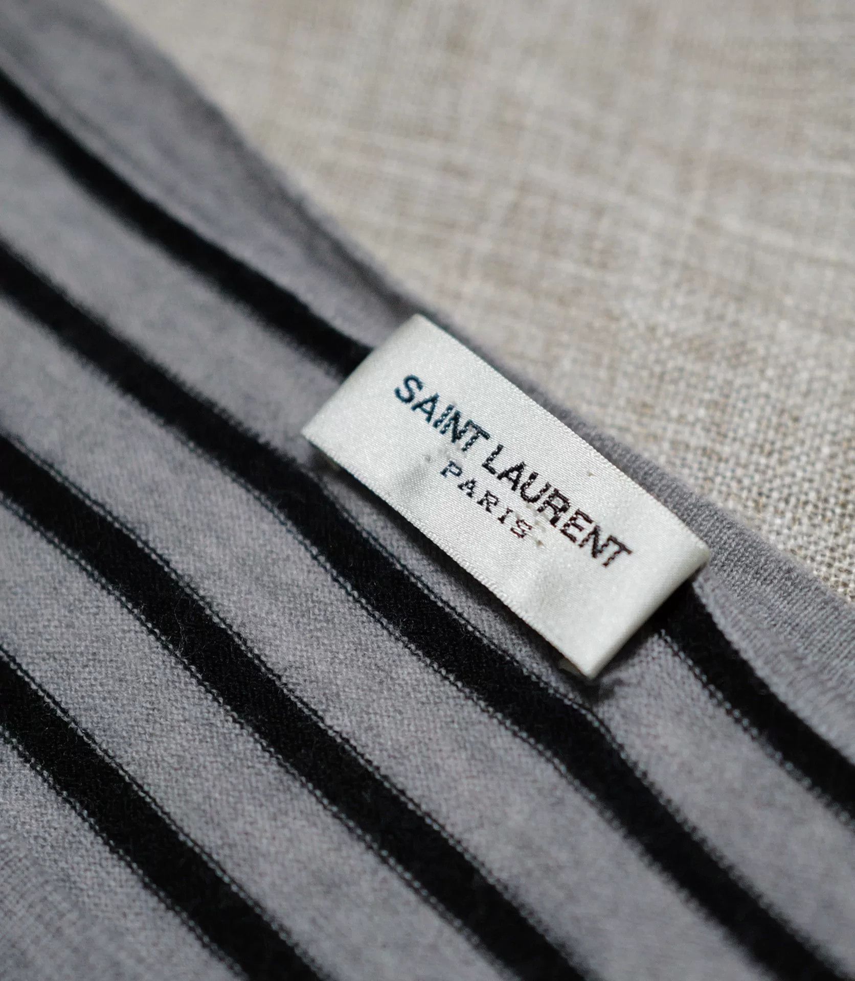 Saint Laurent Paris striped gray long sleeve t-shirt Size US S / EU 44-46 / 1 - 3 Thumbnail