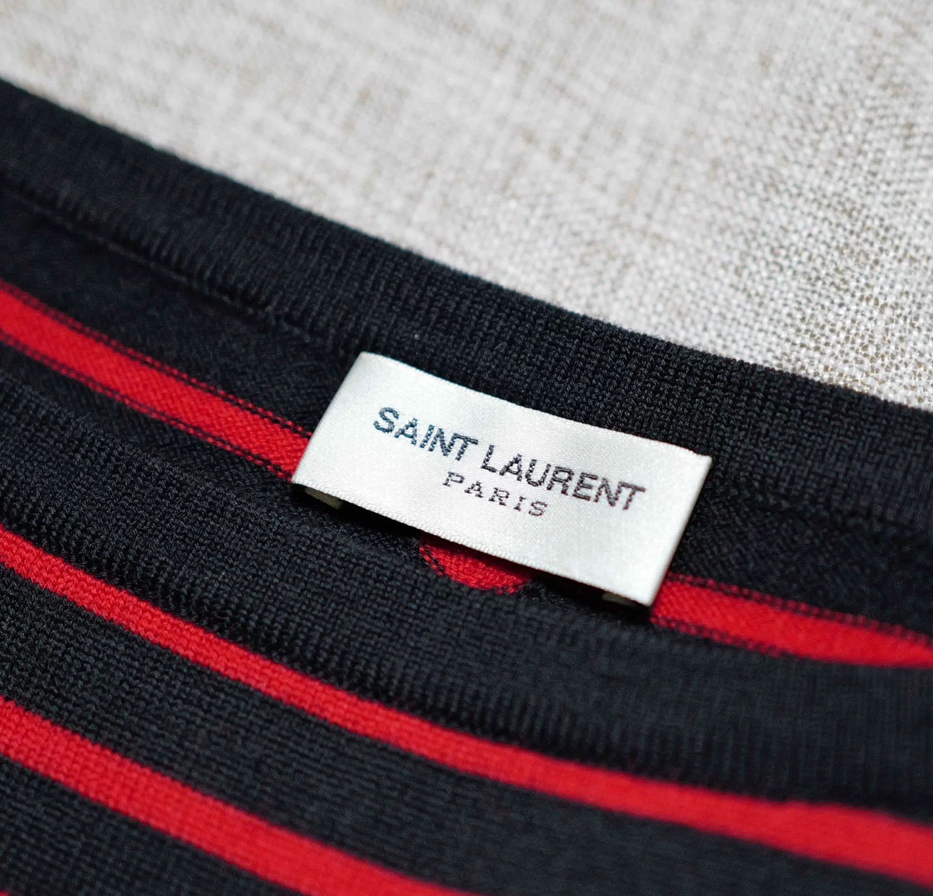 Saint Laurent Paris saint laurent black red striped wool sweater Size US S / EU 44-46 / 1 - 3 Thumbnail