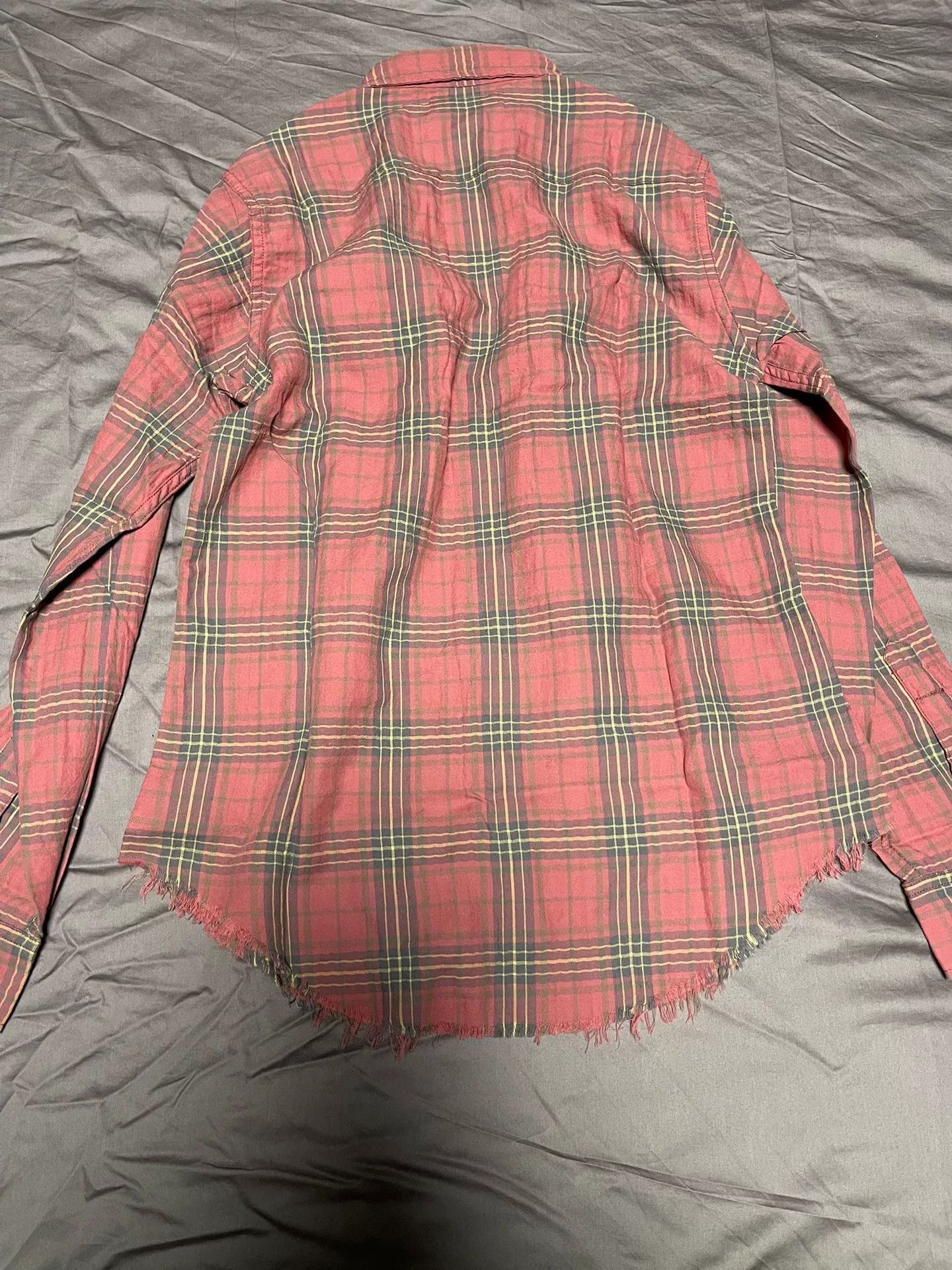 Saint Laurent Paris plaid distressed shirt by saint laurent Size US S / EU 44-46 / 1 - 2 Thumbnail