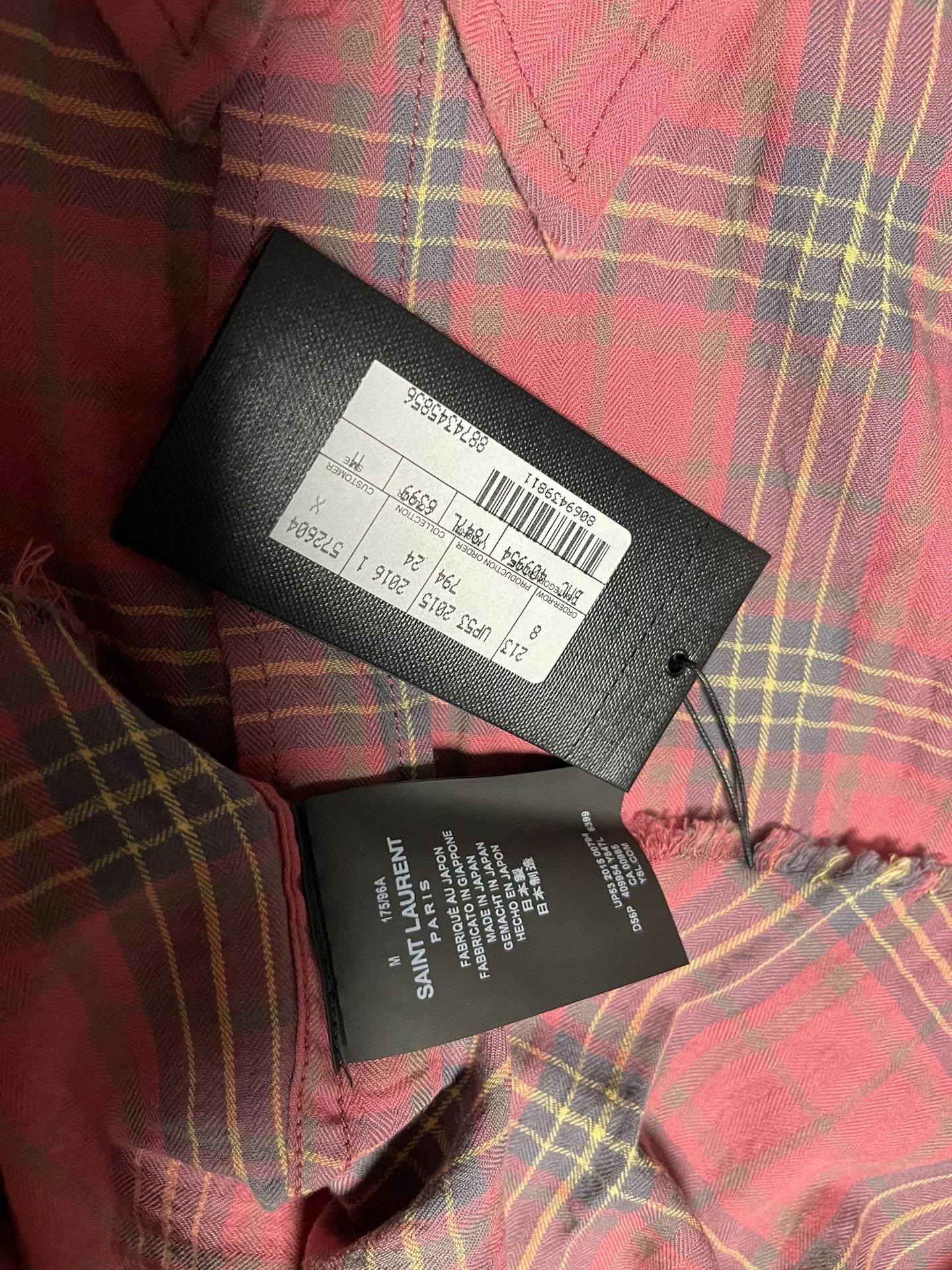 Saint Laurent Paris plaid distressed shirt by saint laurent Size US S / EU 44-46 / 1 - 4 Thumbnail