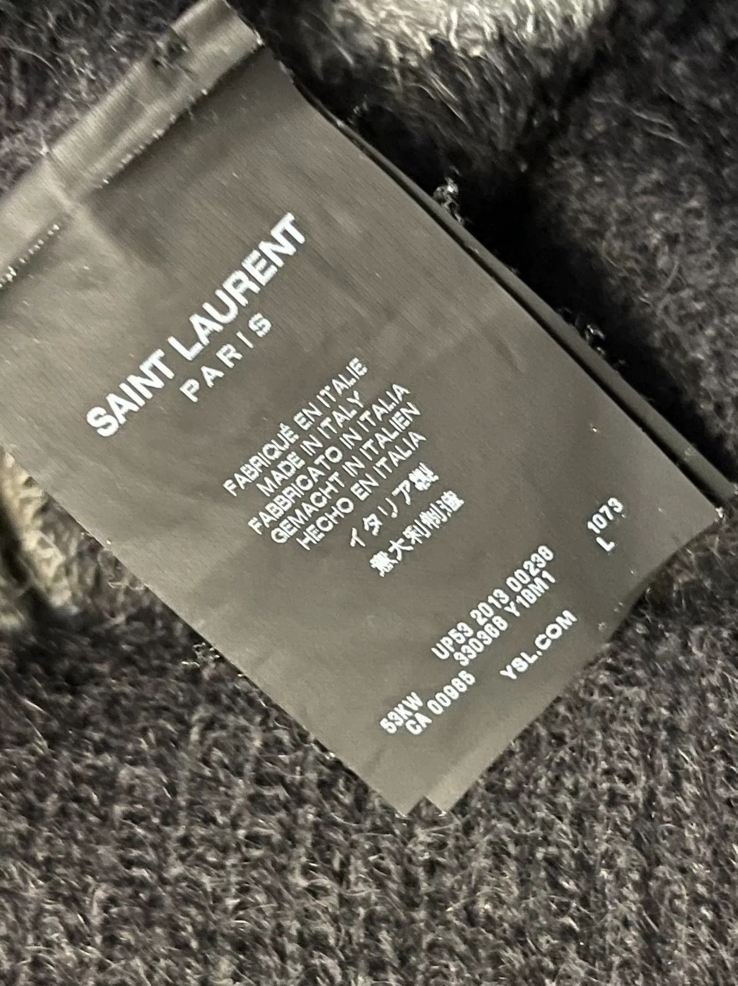 Saint Laurent Paris oversized striped mohair sweater by saint laurent Size US L / EU 52-54 / 3 - 3 Thumbnail