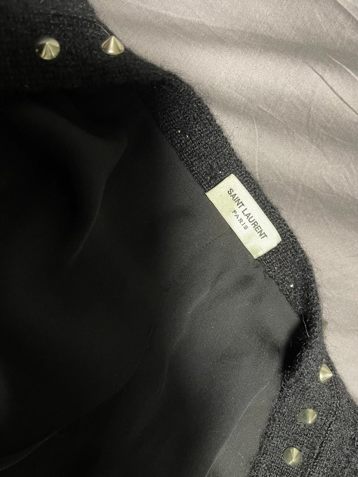 Saint Laurent Paris Saint Laurent Black Mohair Cardigan Sweater Size XS / US 0-2 / IT 36-38 - 3 Thumbnail