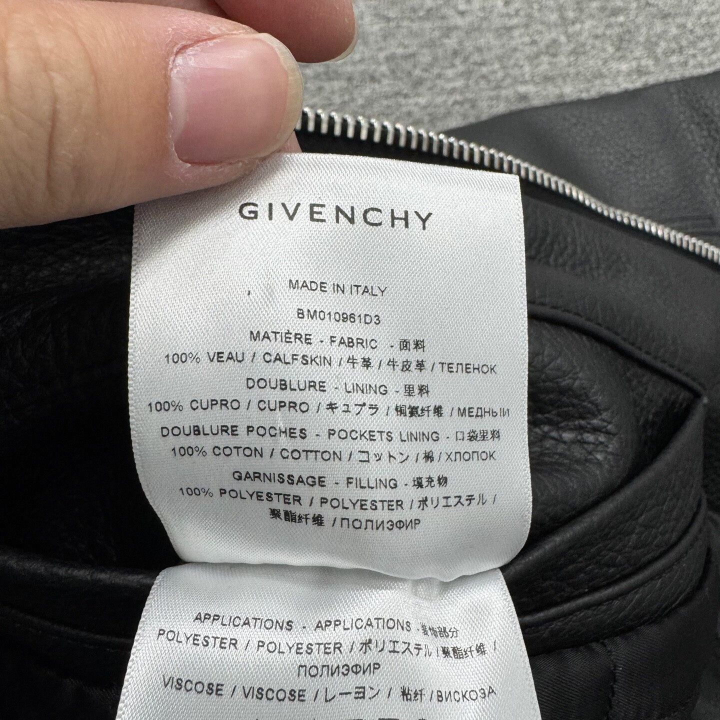 Givenchy Givenchy Racing Leather Jacket Size 48 Size US L / EU 52-54 / 3 - 5 Thumbnail
