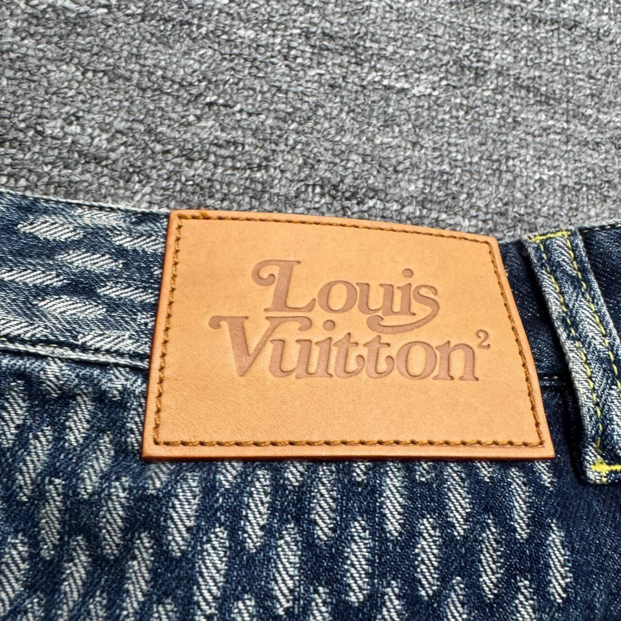 Louis Vuitton louis vuitton nigo checkered denim pants Size US 33 - 3 Thumbnail